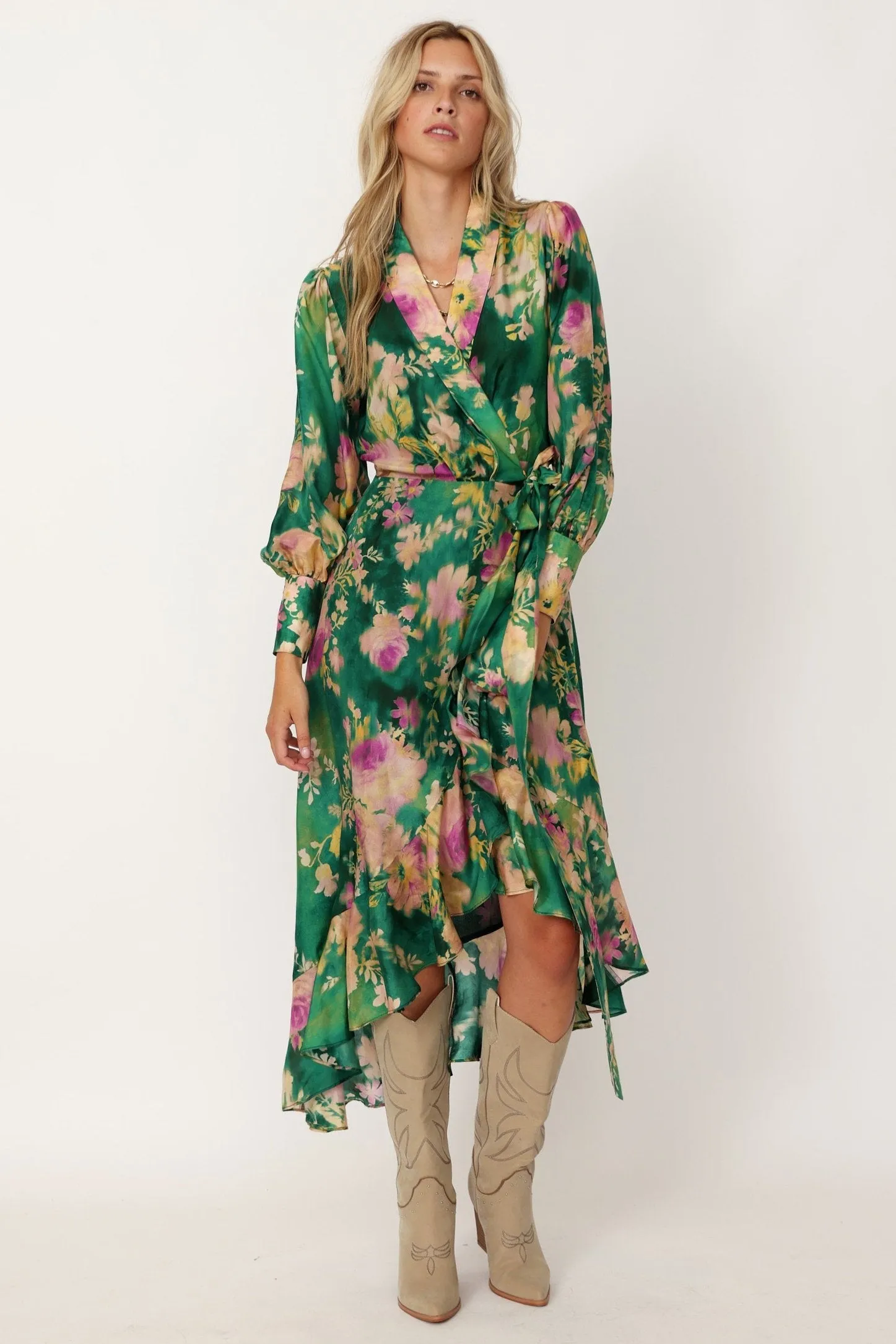 Arianna Floral Wrap Dress