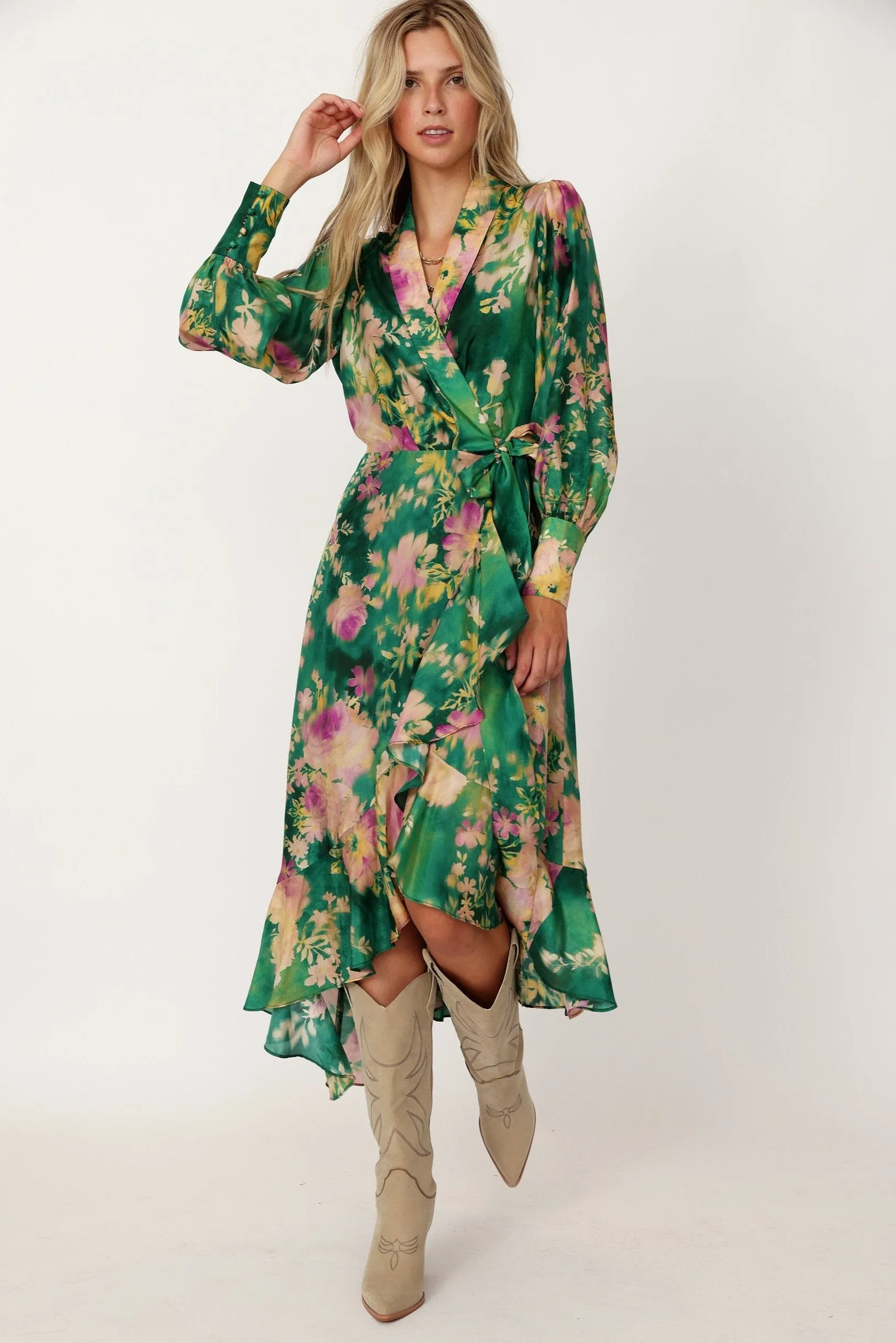 Arianna Floral Wrap Dress