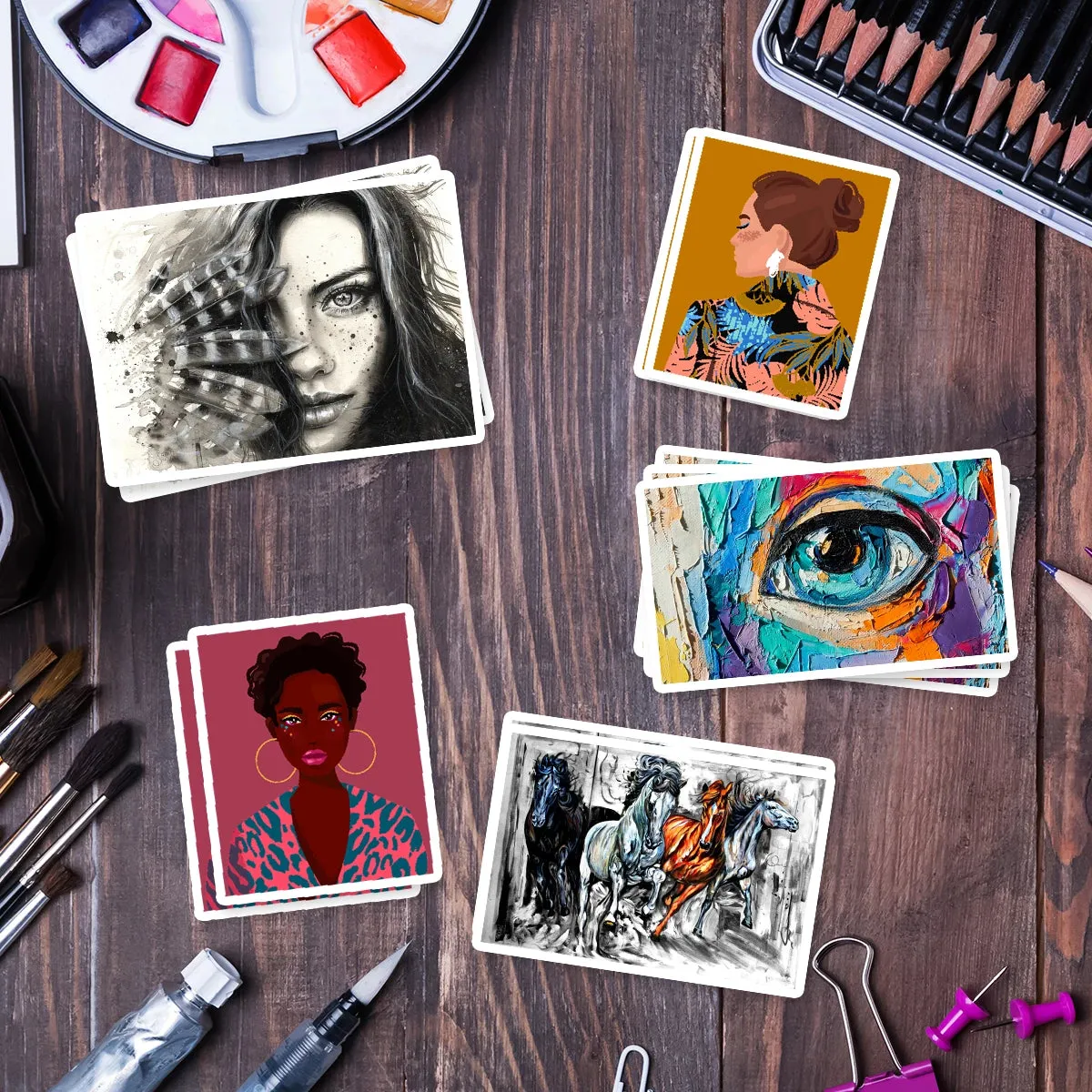 Artwork Turned Into Custom Stickers