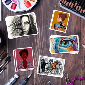 Artwork Turned Into Custom Stickers