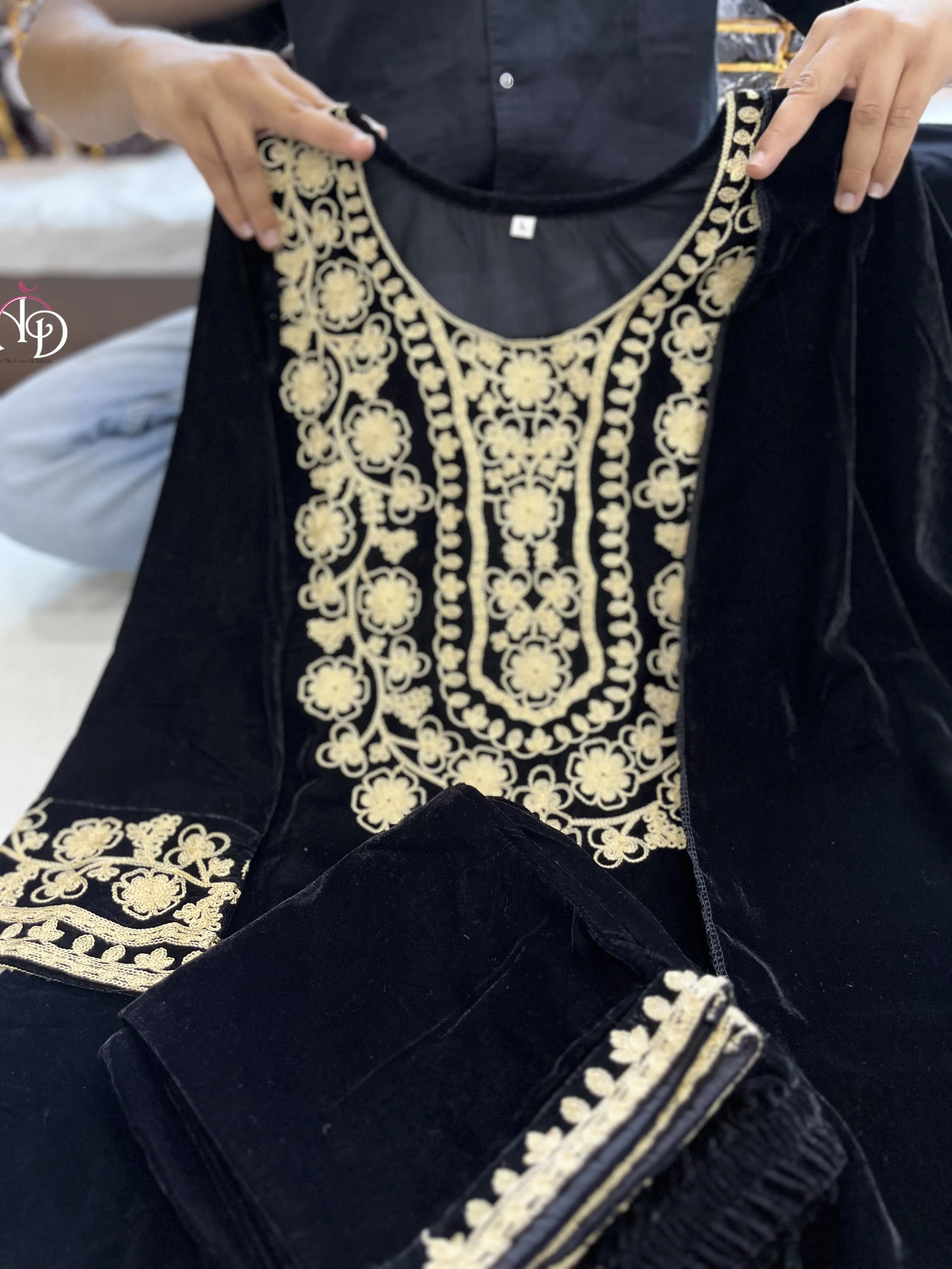 Beautiful Designer Shanya Pure High Quality Velvet Suit Set