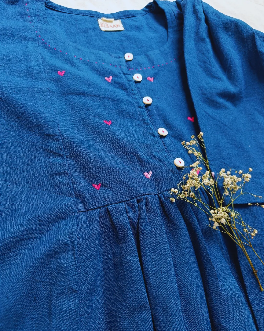 Blue heart top