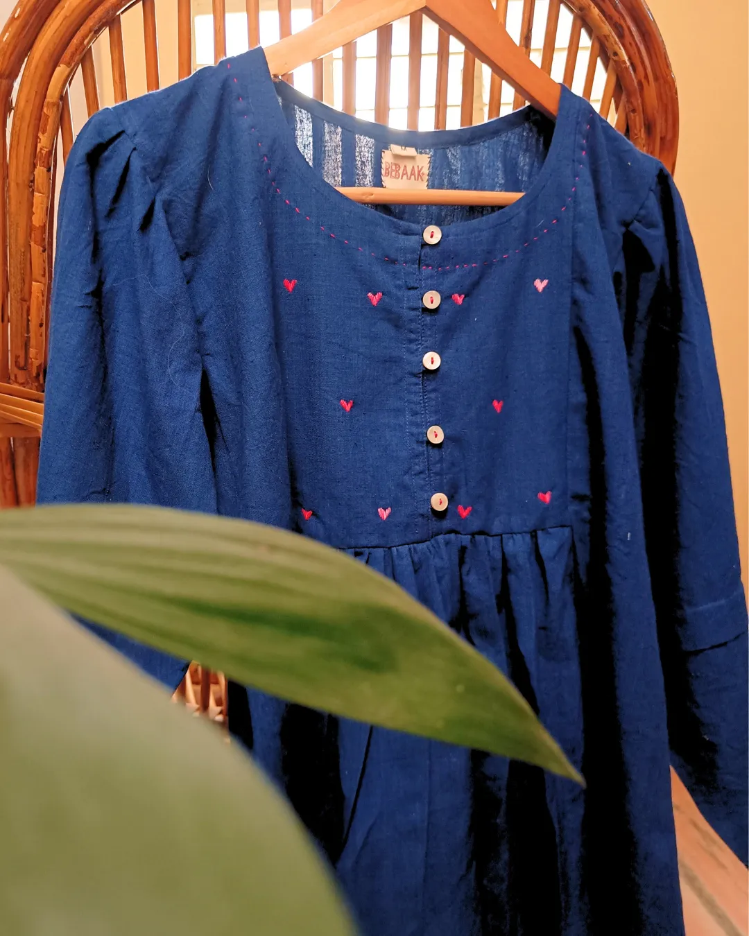 Blue heart top