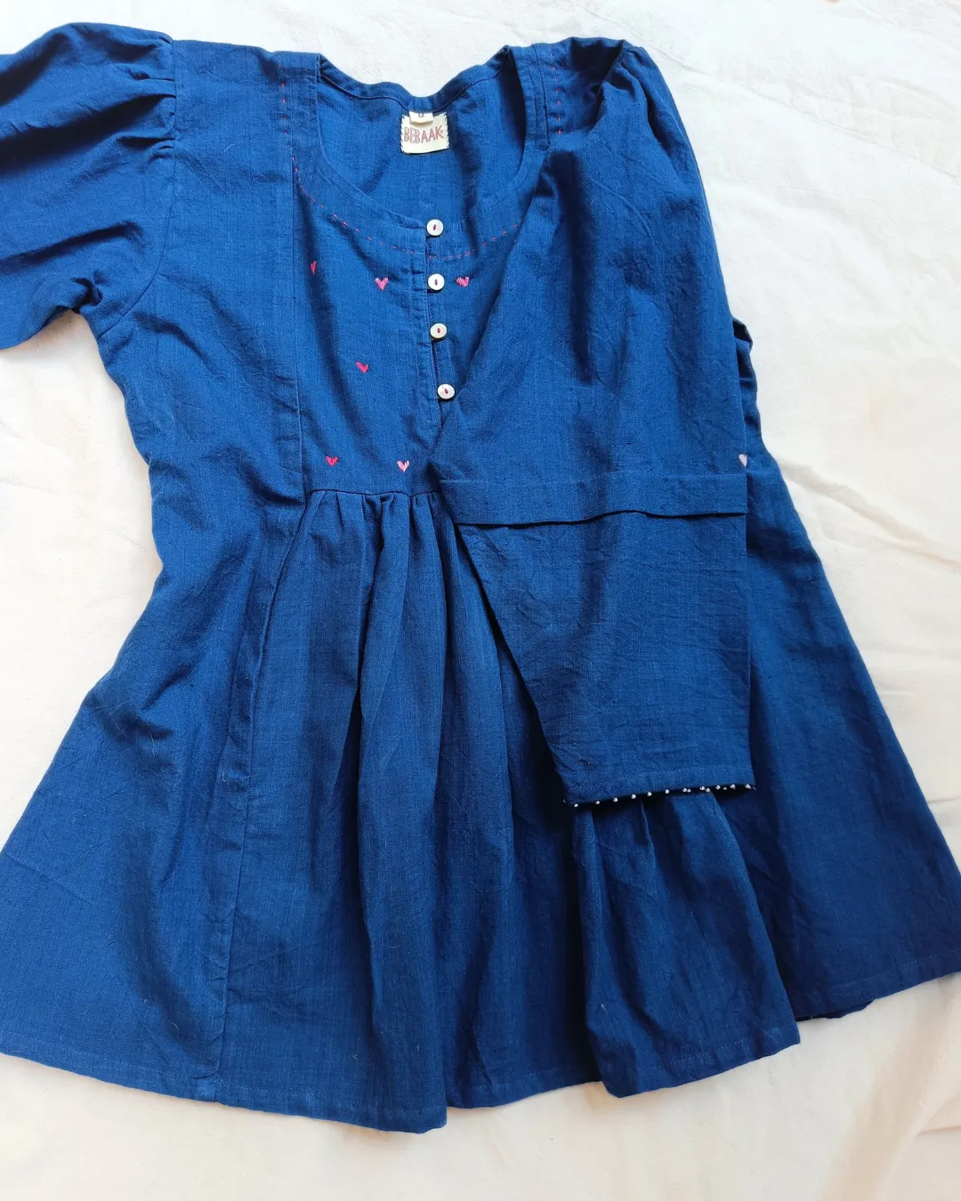 Blue heart top