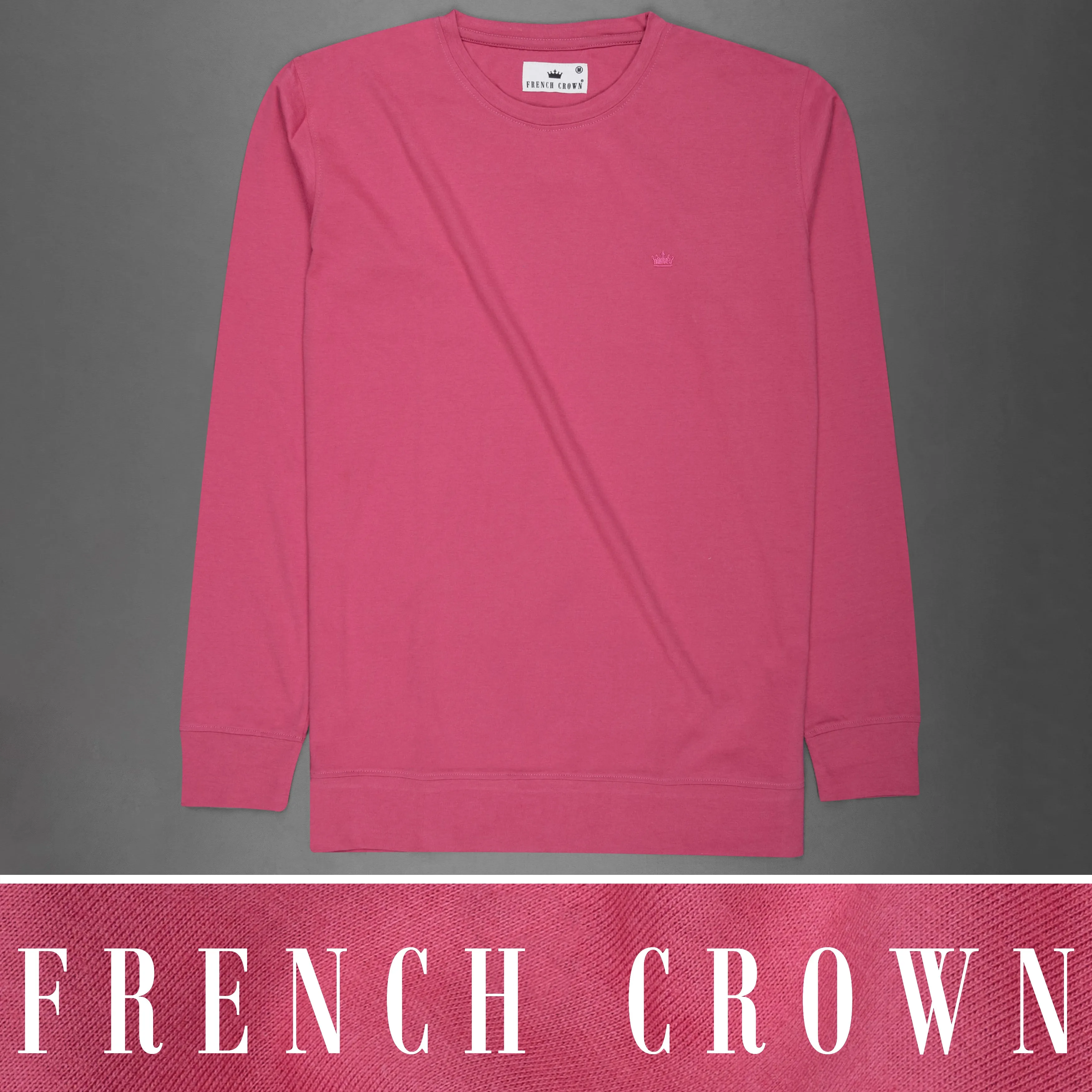 Blush Pink Full Sleeve Super Soft Premium Cotton Sweatshirt