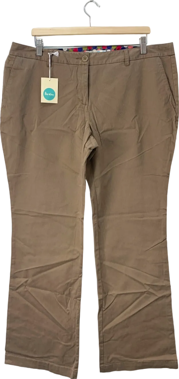 Boden Brown Flare Chinos UK 14