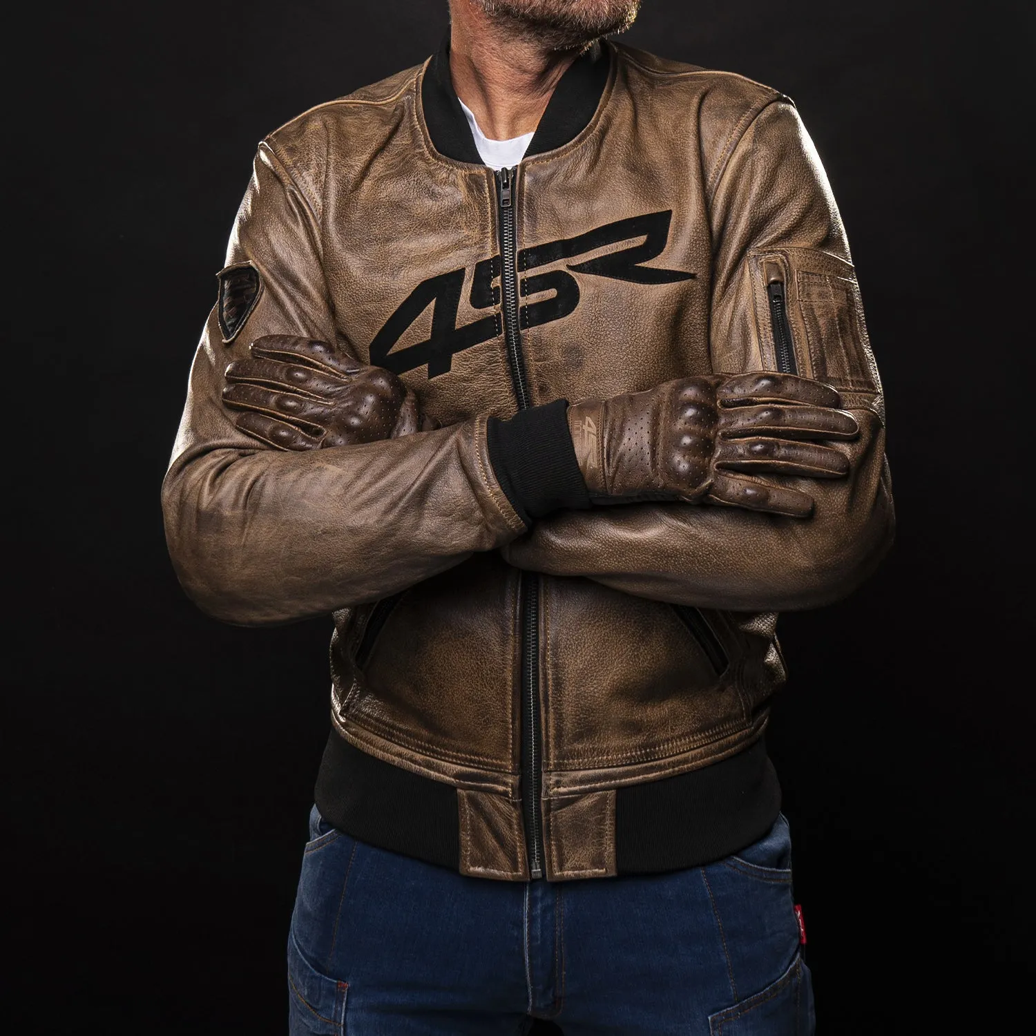 Bomber Jacket Brown Patina