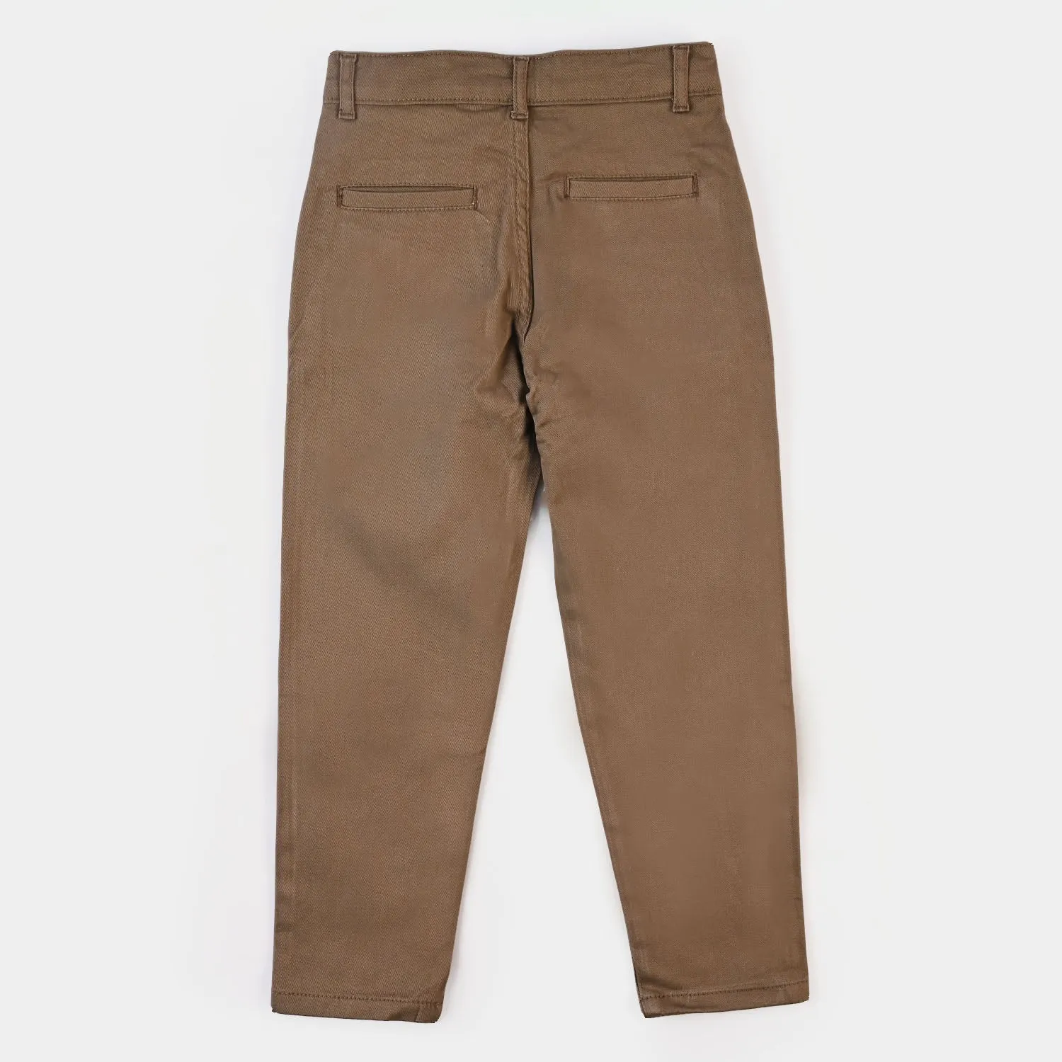 Boys Cotton Pant Basic - Brown