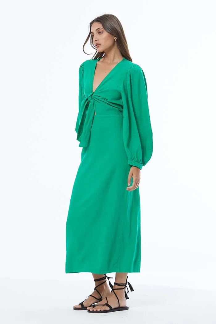 Caza Dress // Island Green Pigment ~ NO RETURNS