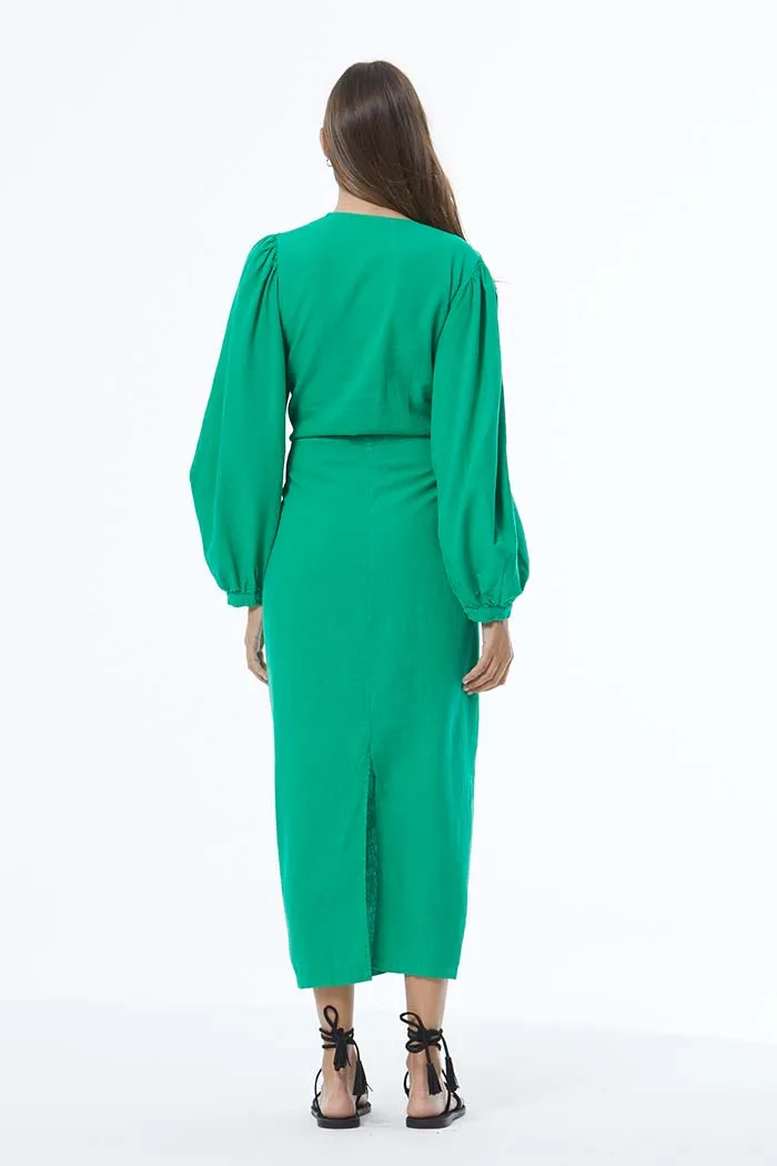 Caza Dress // Island Green Pigment ~ NO RETURNS