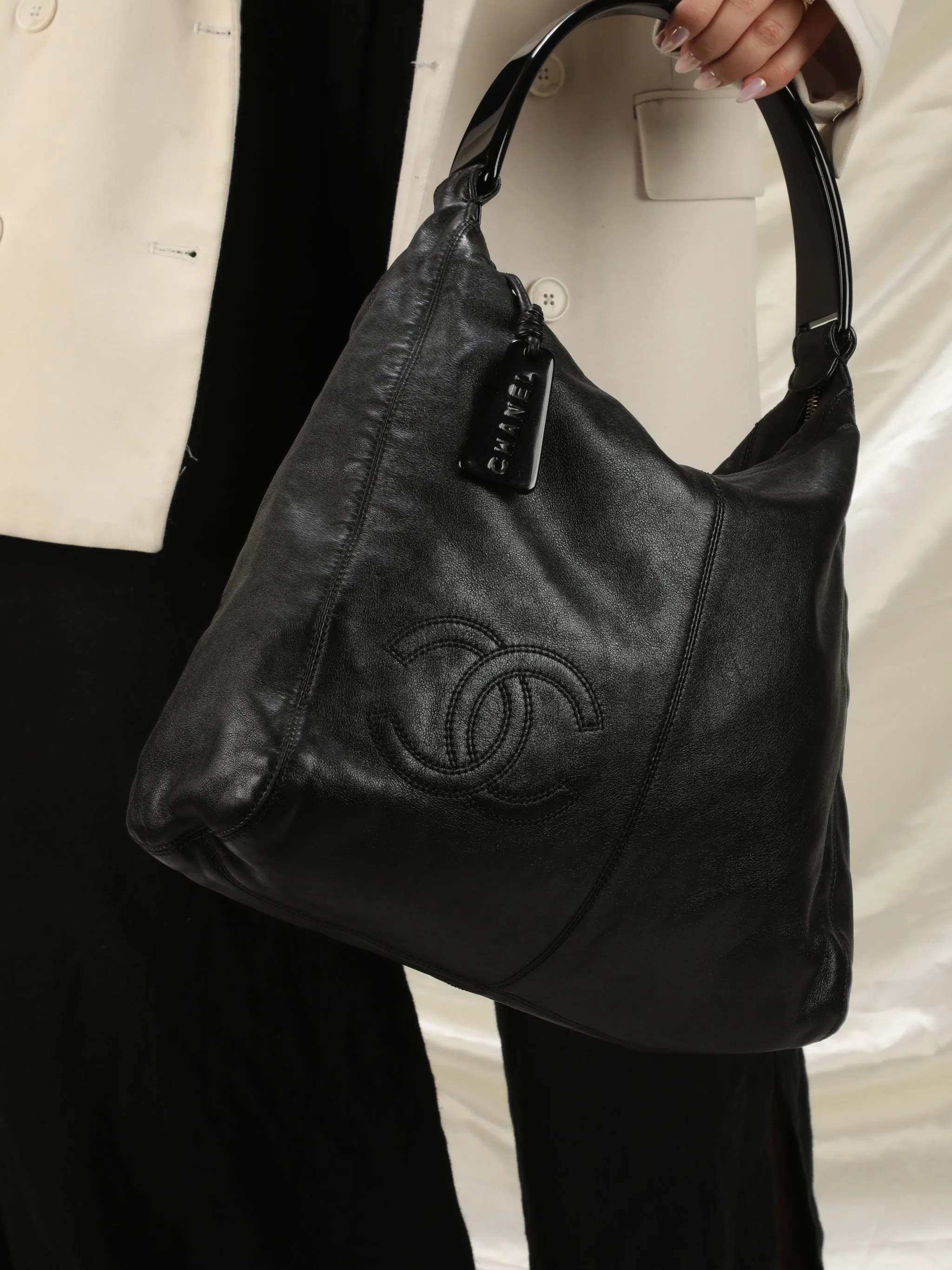 Chanel Timeless Lambskin and Acrylic Hobo