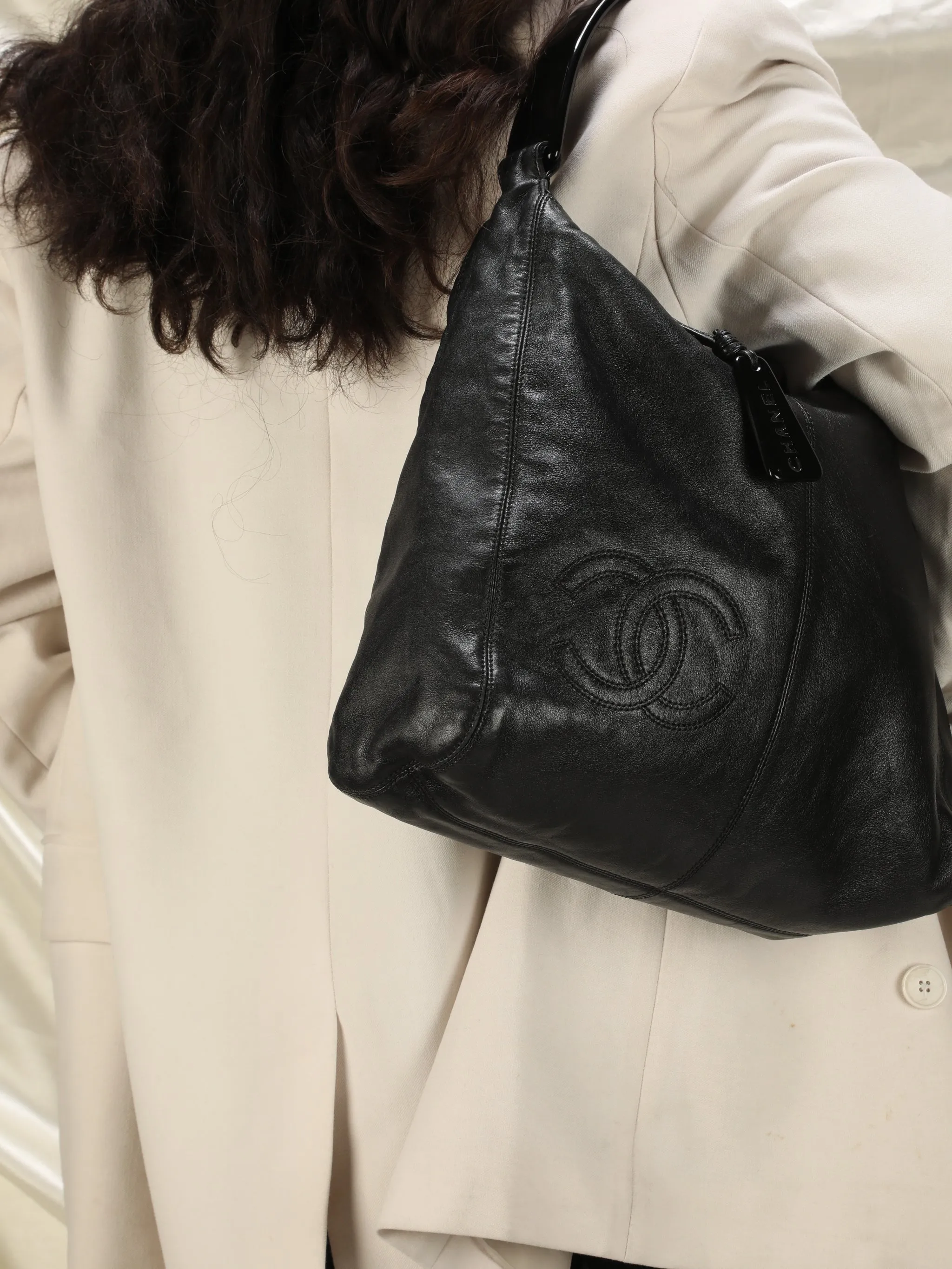 Chanel Timeless Lambskin and Acrylic Hobo