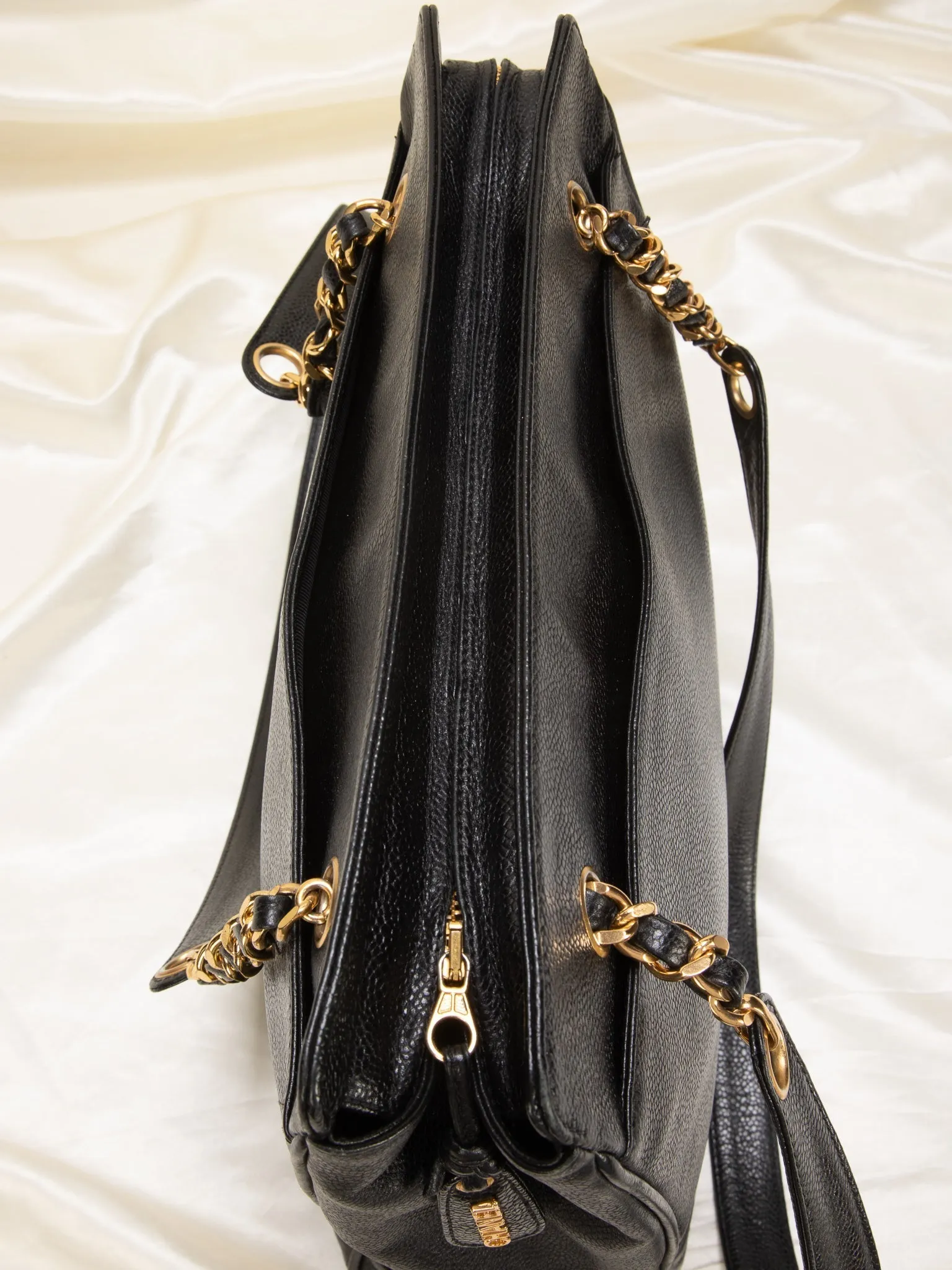 Chanel Timeless Logo Chain Tote