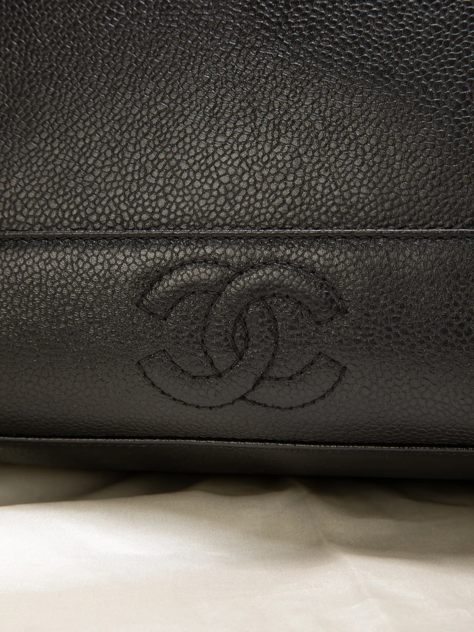Chanel Timeless Logo Chain Tote