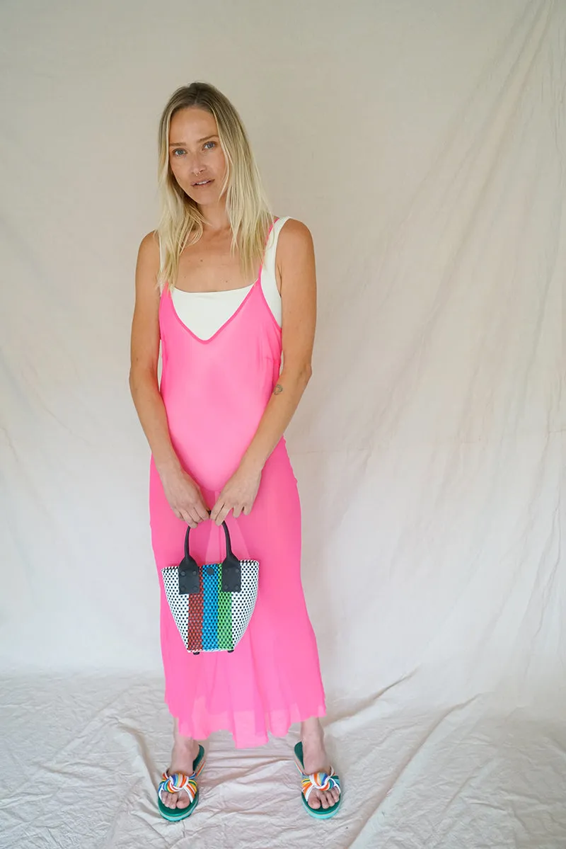 CHIFFON BIAS SLIP DRESS