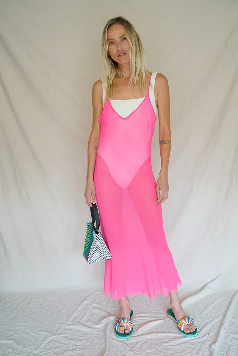 CHIFFON BIAS SLIP DRESS