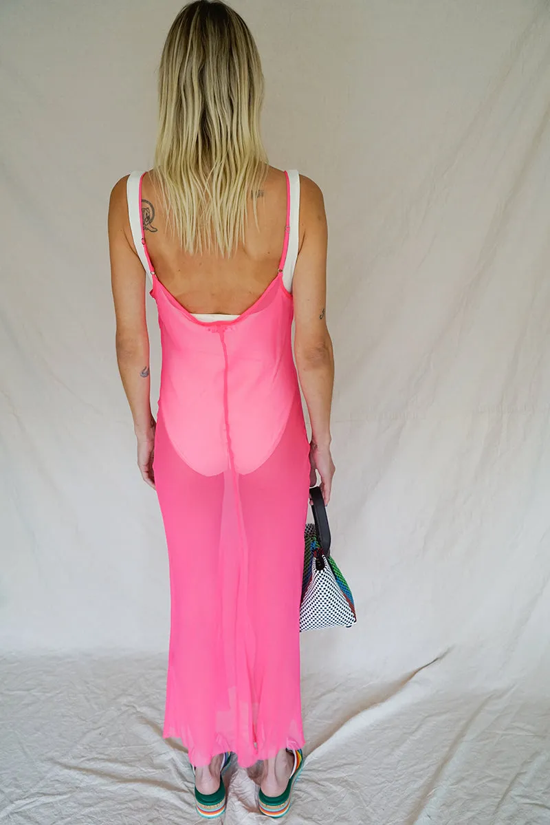 CHIFFON BIAS SLIP DRESS