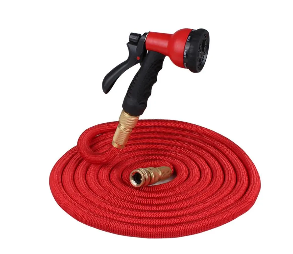 Color: Red, Size: 25FT - High Quality Expandable Magic Flexible