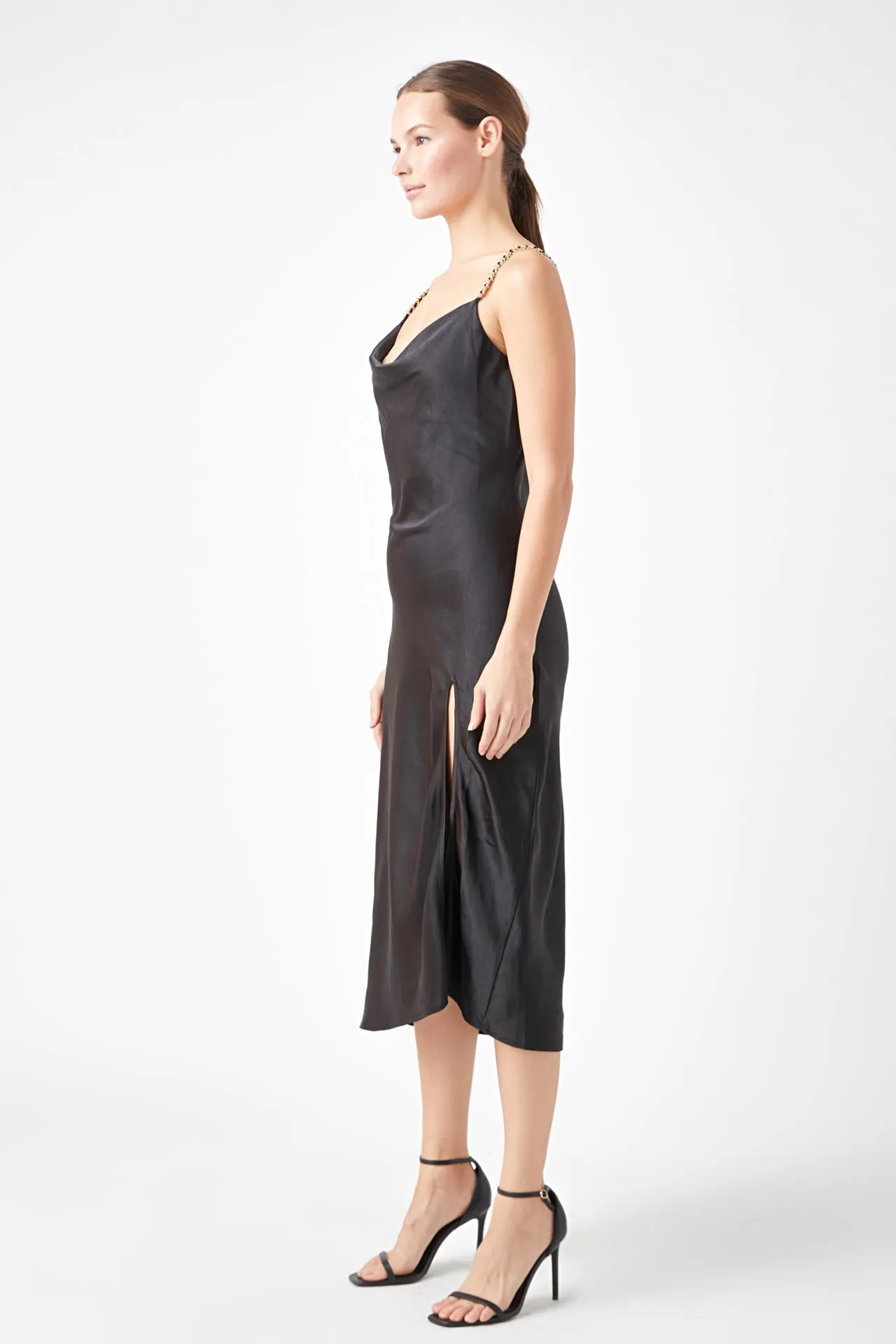 Endless Rose - Midi Satin Slip Dress