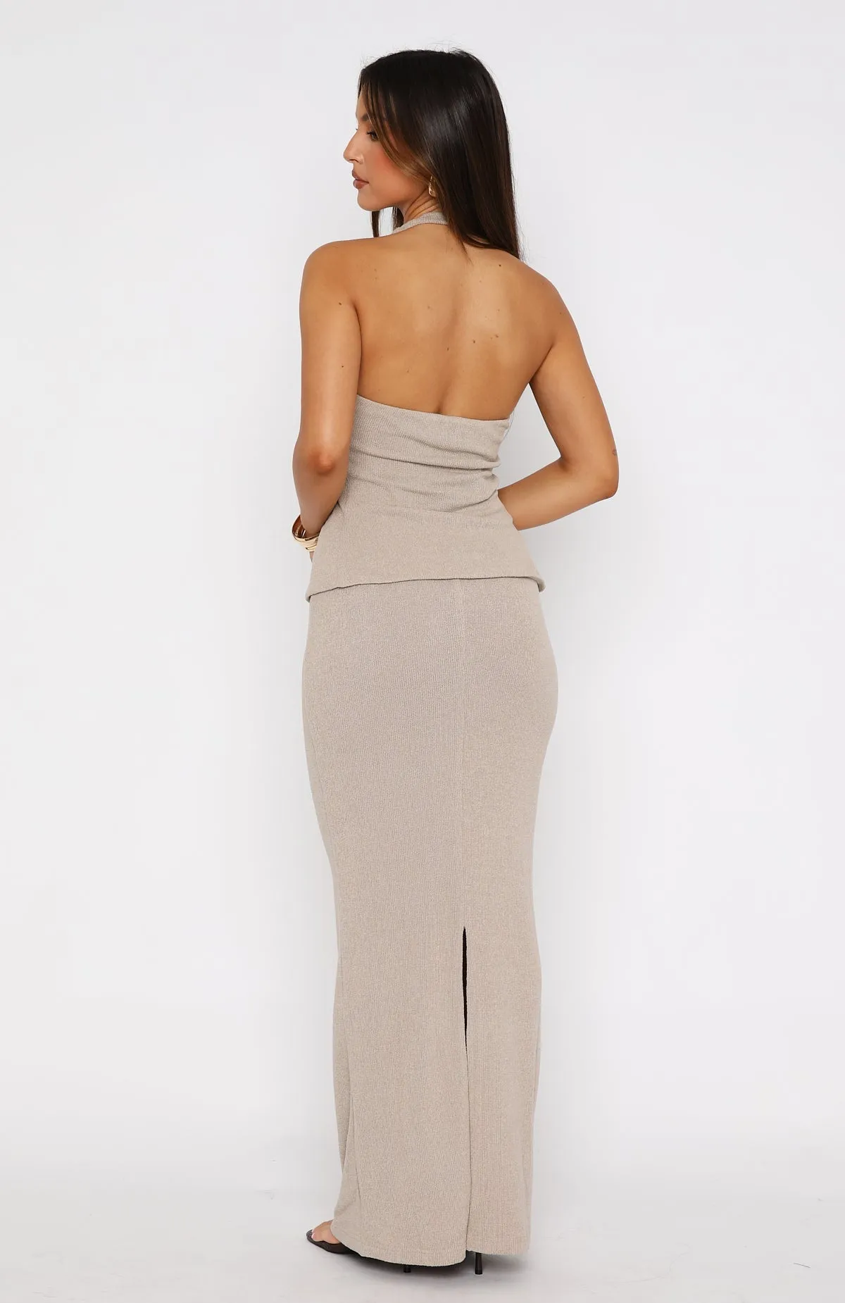 First Light Maxi Skirt Taupe