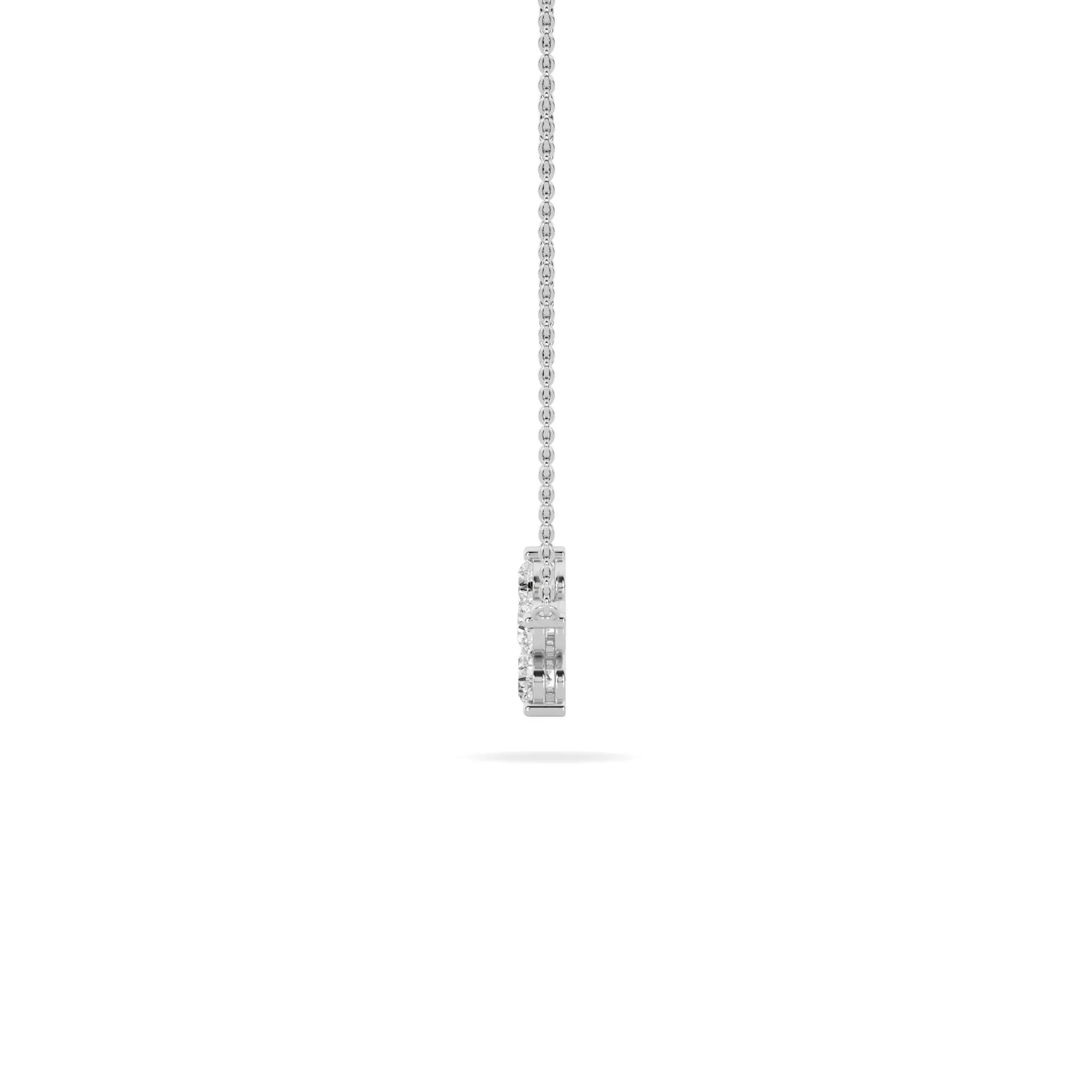 Flower Pendant with 5 Lab Grown Diamond Petals