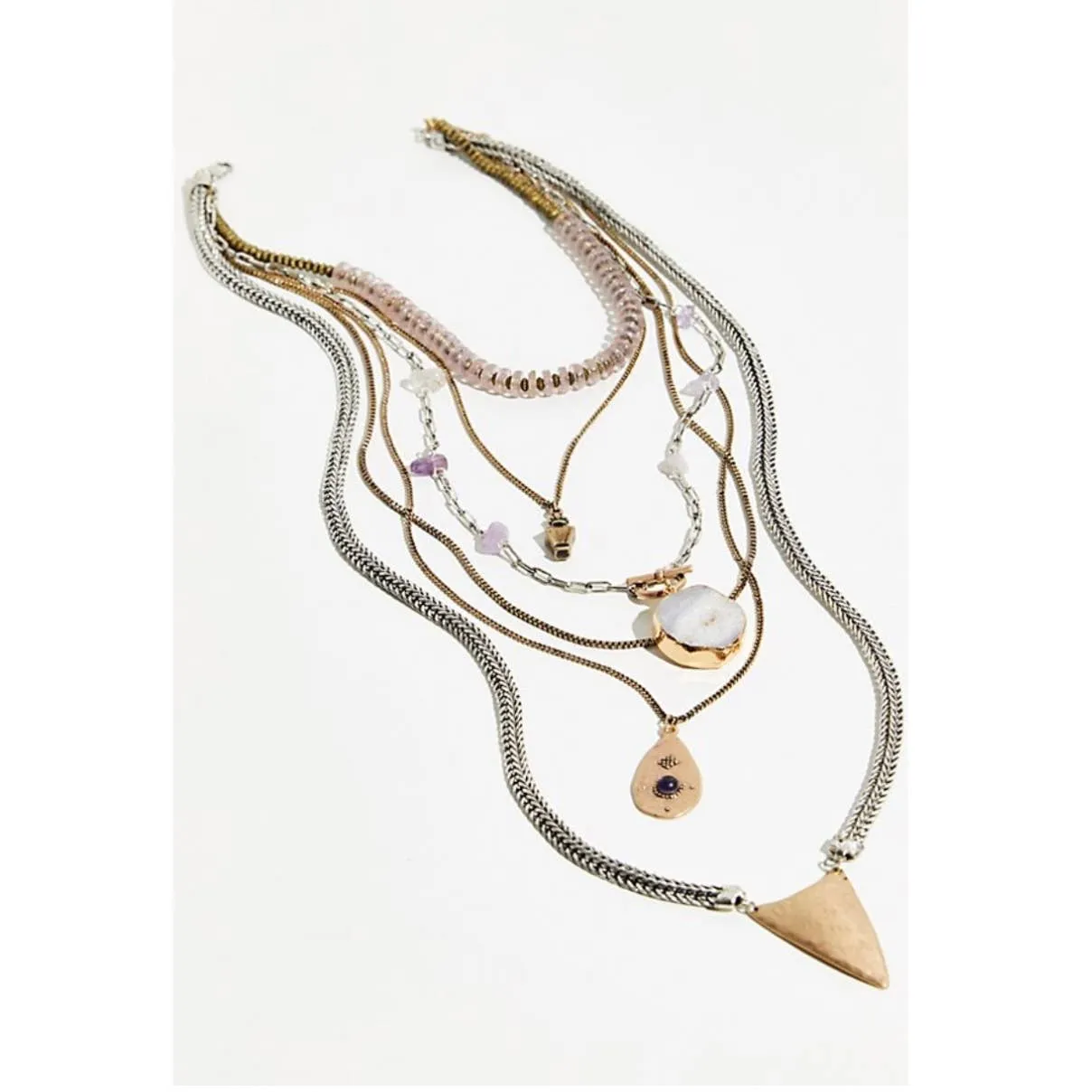Free People Drover Six Strand Necklace New