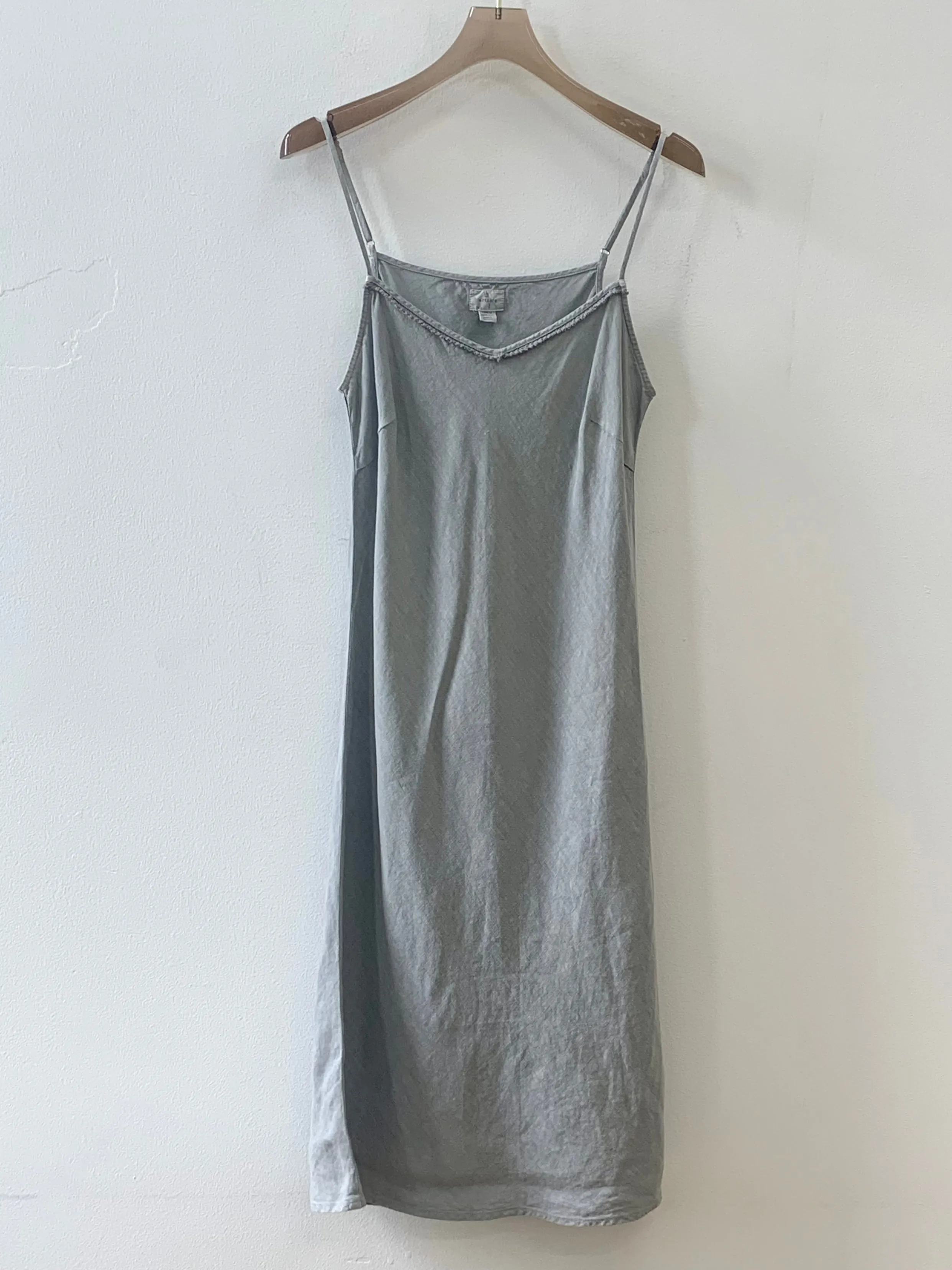 Grey Linen Slip Dress