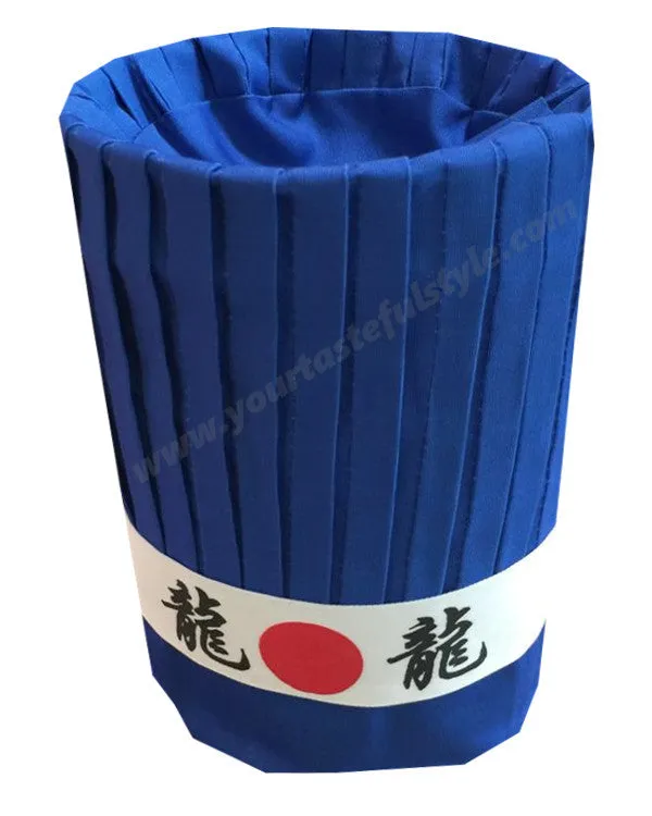 High-Quality Hibachi Chef Blue Hat Set Blue Color