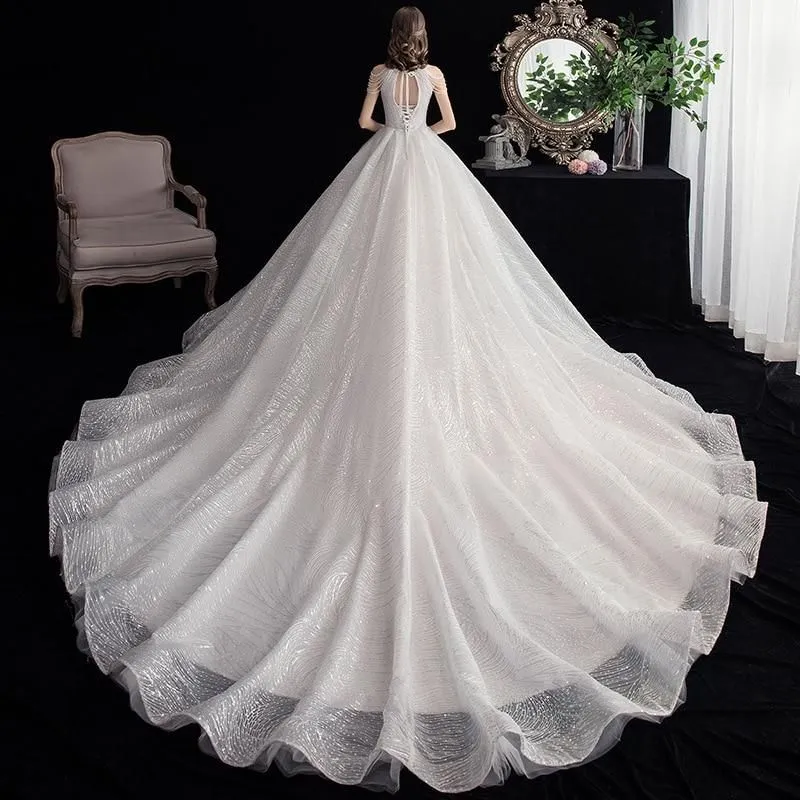 High Quality Luxury Lace Elegant Wedding Dress