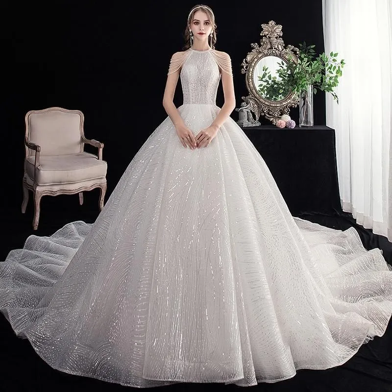 High Quality Luxury Lace Elegant Wedding Dress