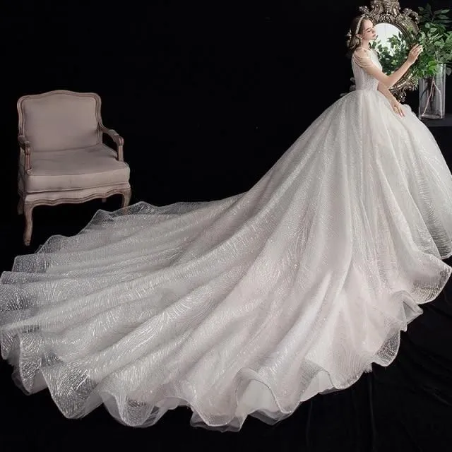 High Quality Luxury Lace Elegant Wedding Dress