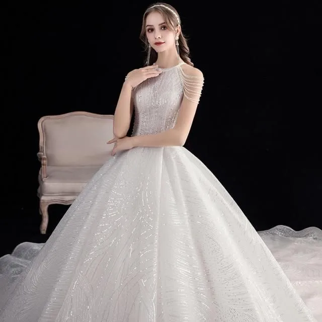 High Quality Luxury Lace Elegant Wedding Dress