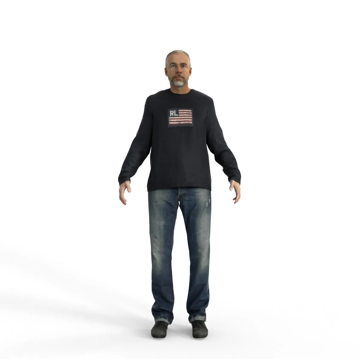 High Quality Rigged 3D Casual Man | cman0342m4 | MAX Human
