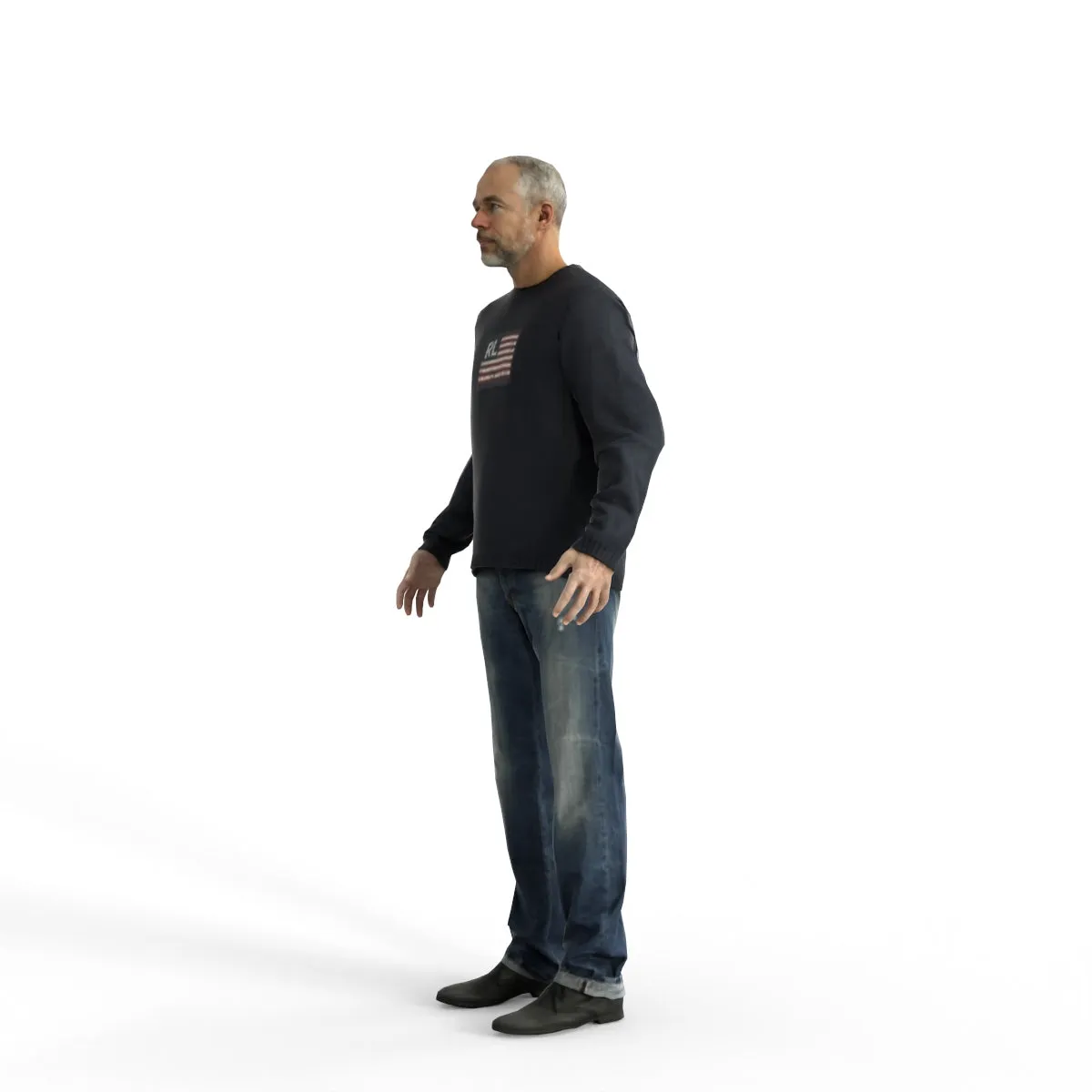 High Quality Rigged 3D Casual Man | cman0342m4 | MAX Human