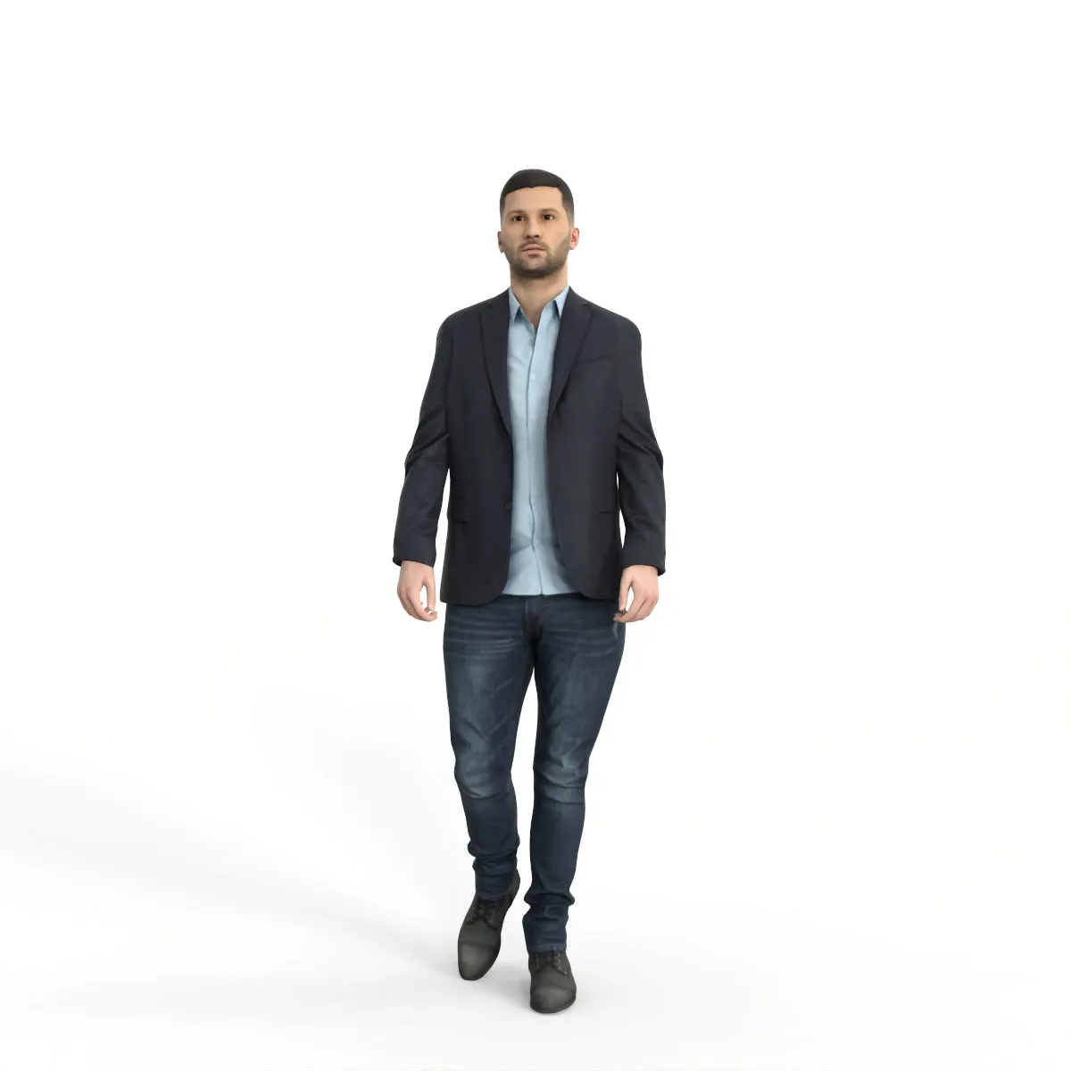 High Quality Rigged 3D Casual Man | grman0002m4 | Rigged 3D Human