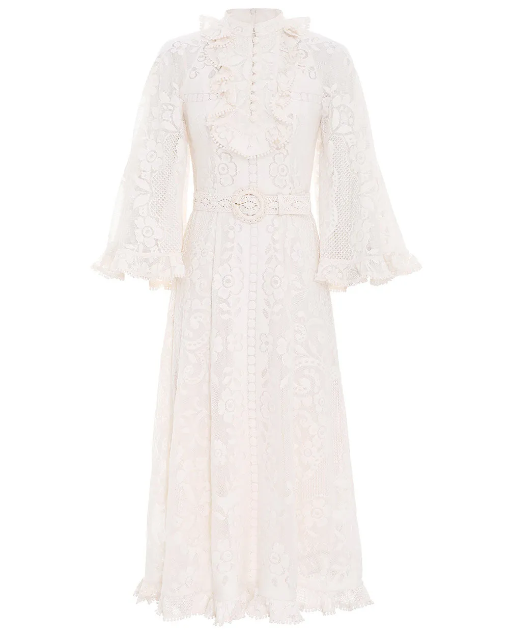 Ivory Tiggy Lace Midi Dress