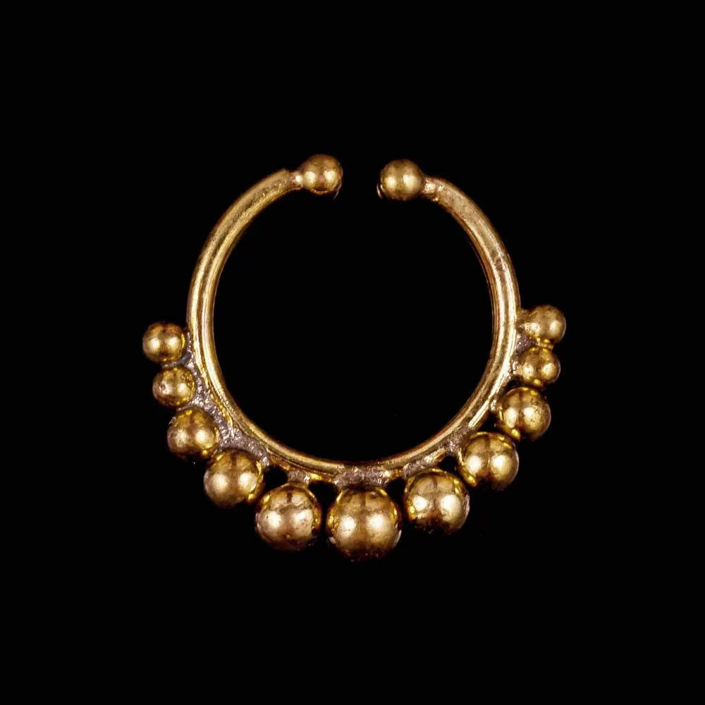 Kashi Faux Septum Ring - Brass