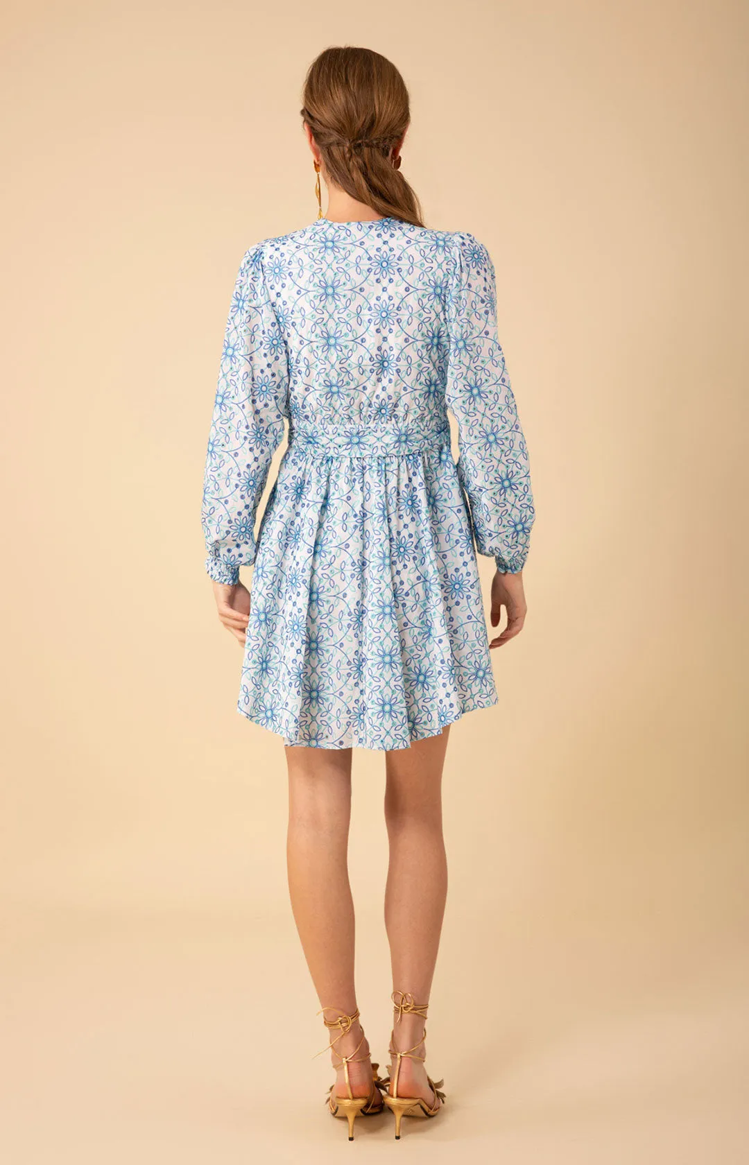 Kehlani Eyelet Wrap Dress