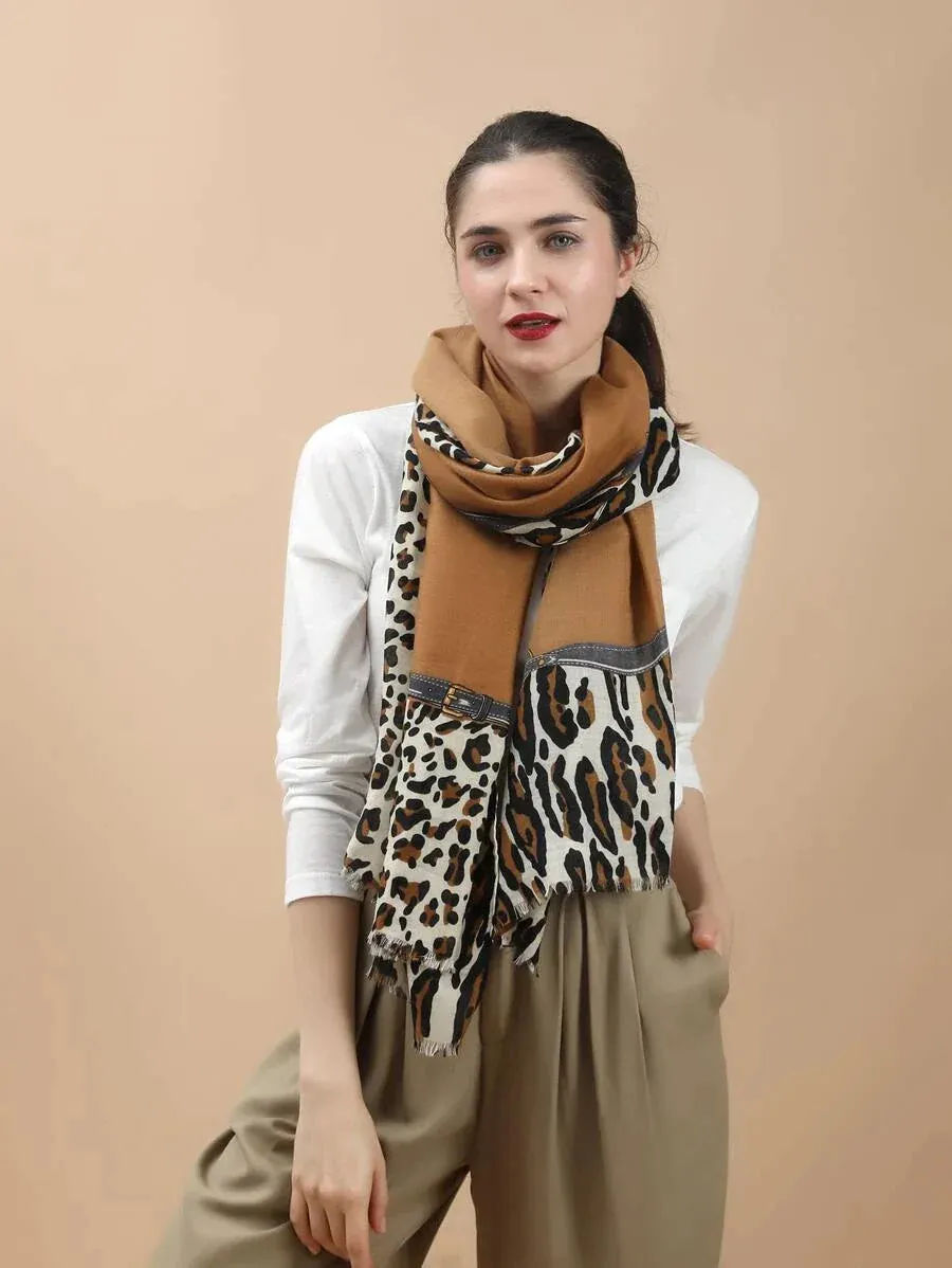 Leopard Pattern Scarf