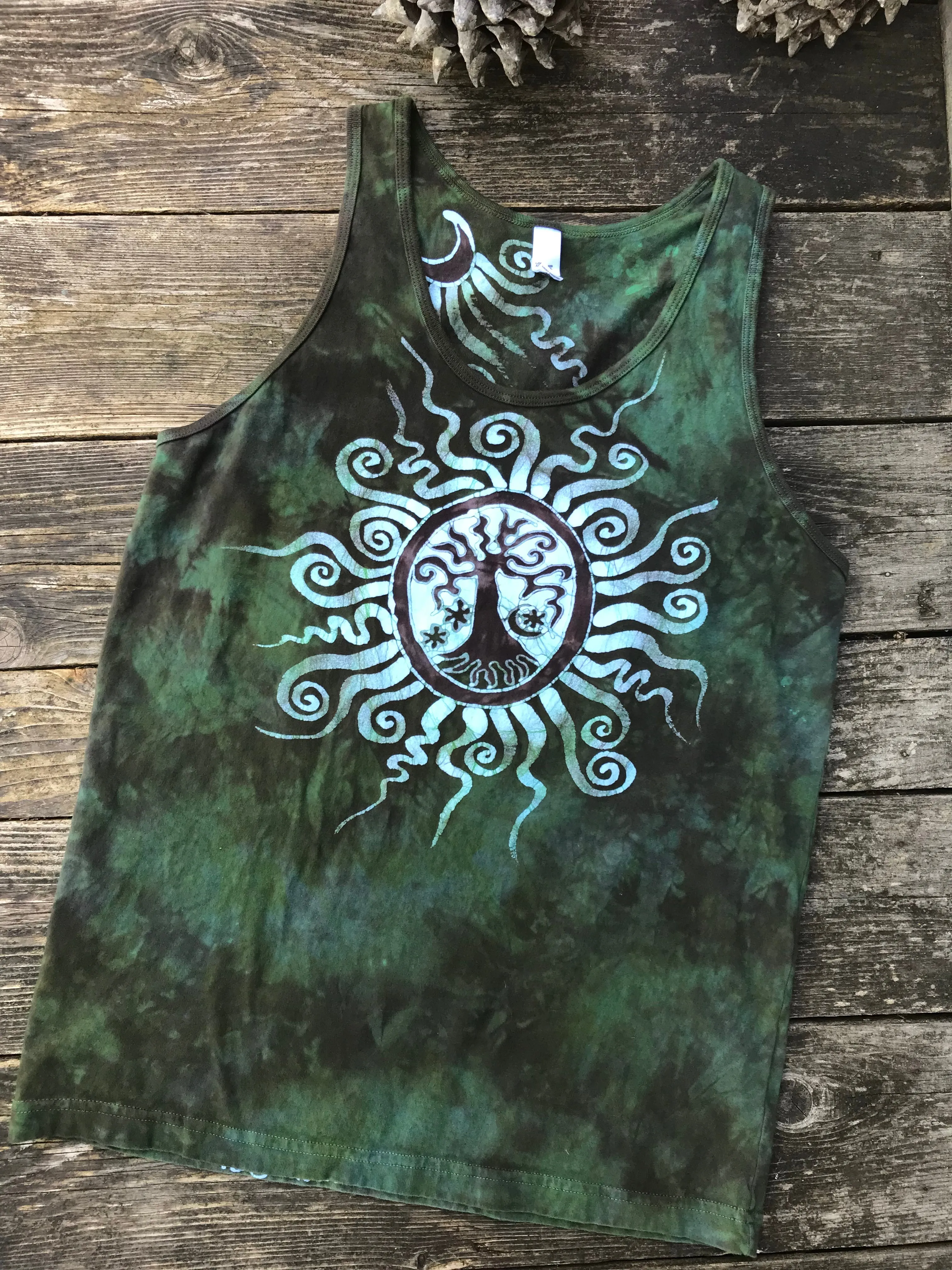 Moss Tree Pendant Cotton Tank Top