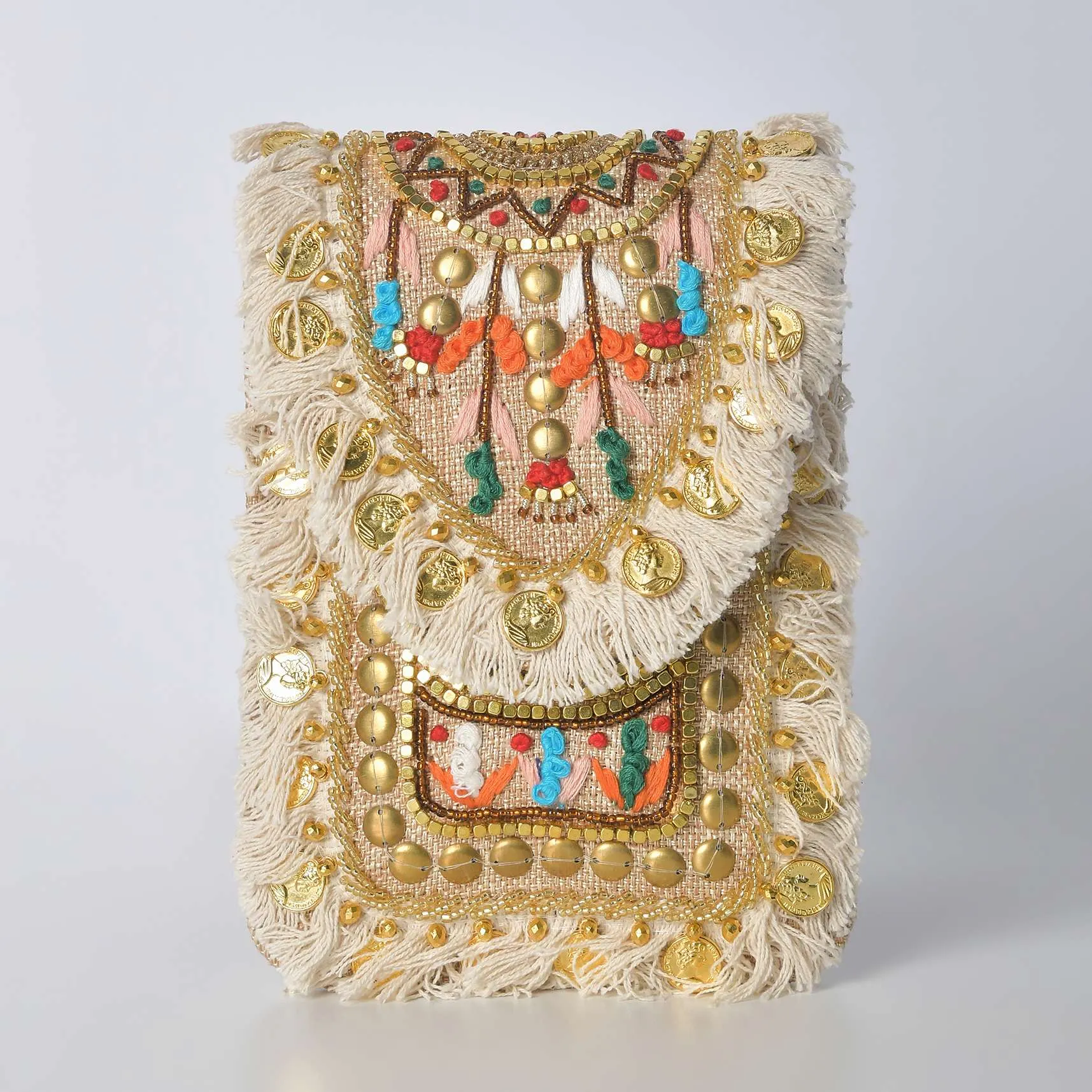 Multicolor Bohemian Sequin Clutch