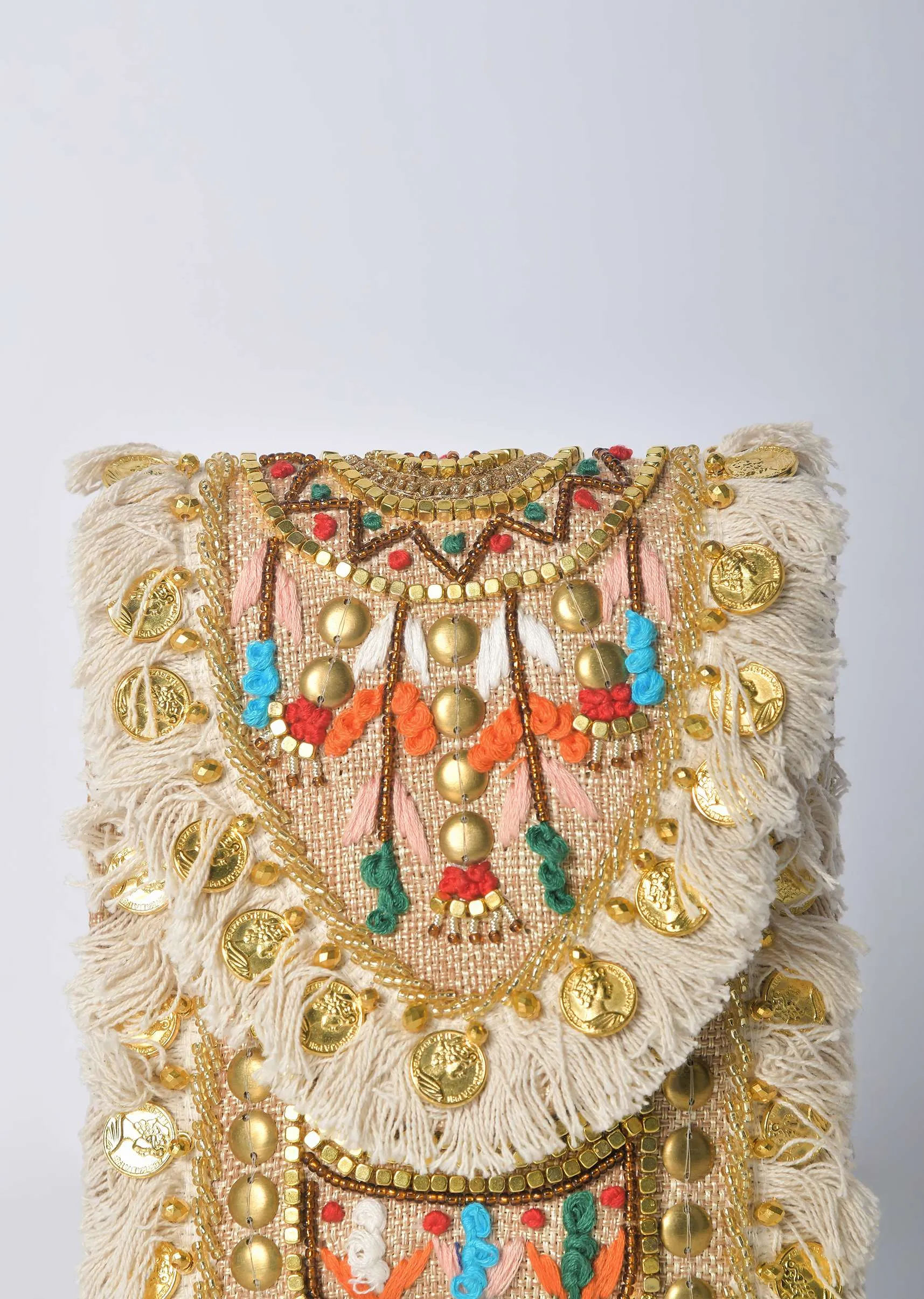 Multicolor Bohemian Sequin Clutch