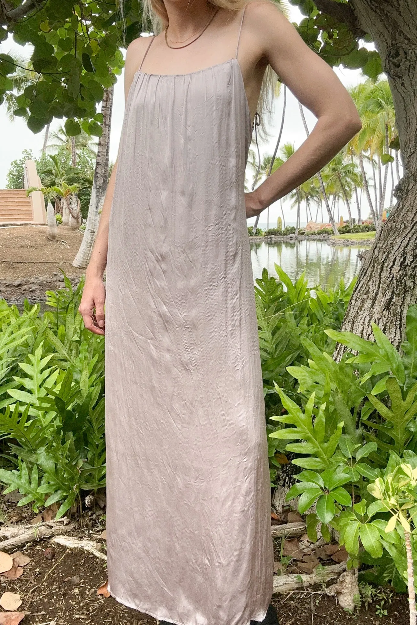 Parker Satin Slip Midi Dress