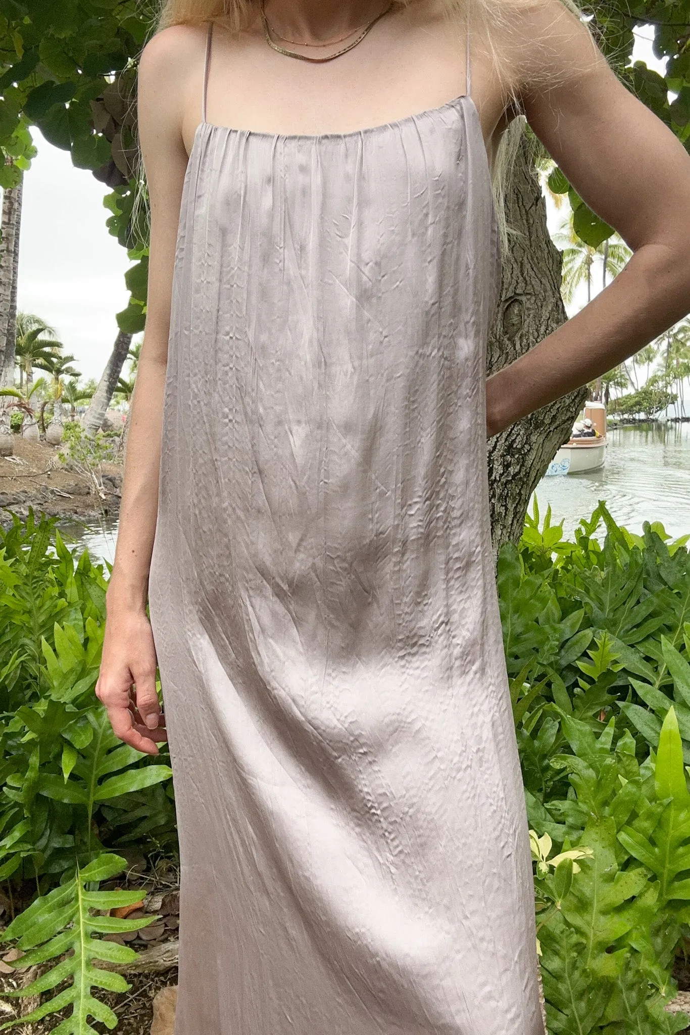 Parker Satin Slip Midi Dress