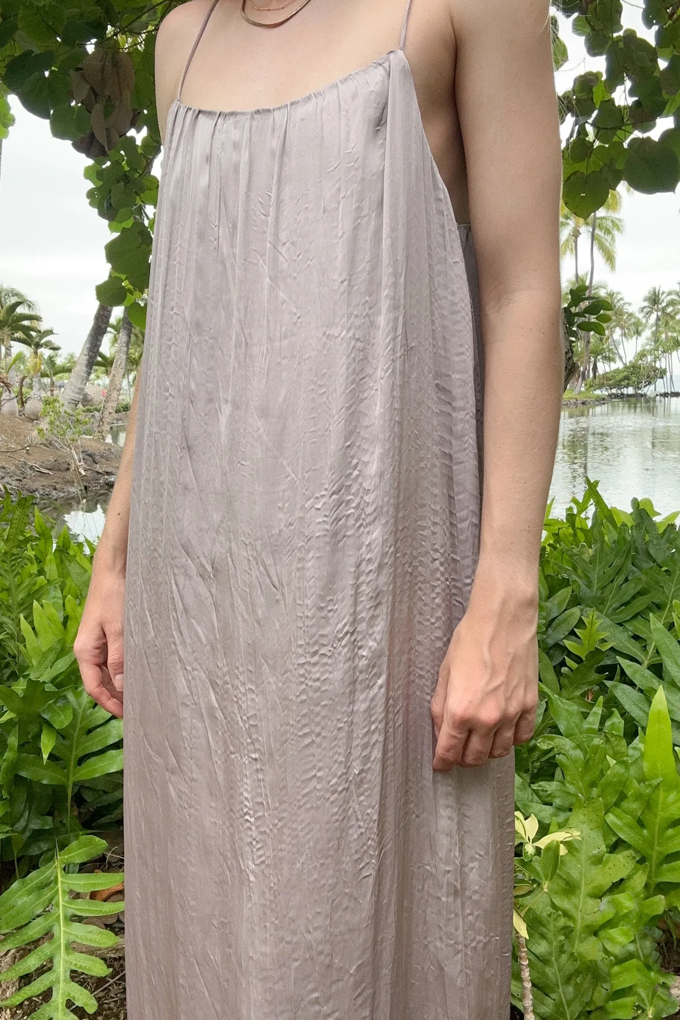 Parker Satin Slip Midi Dress