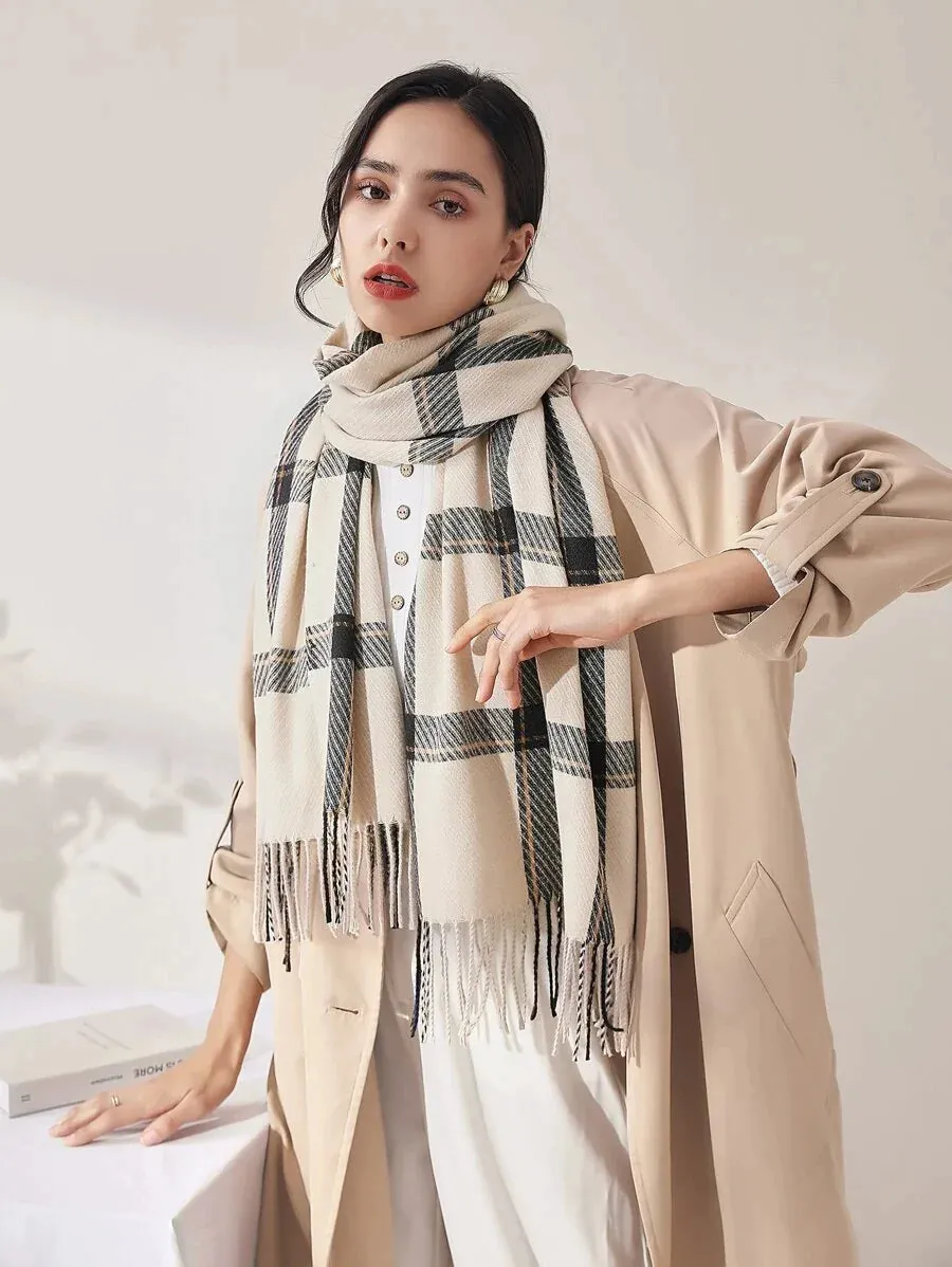 Plaid Pattern Scarf