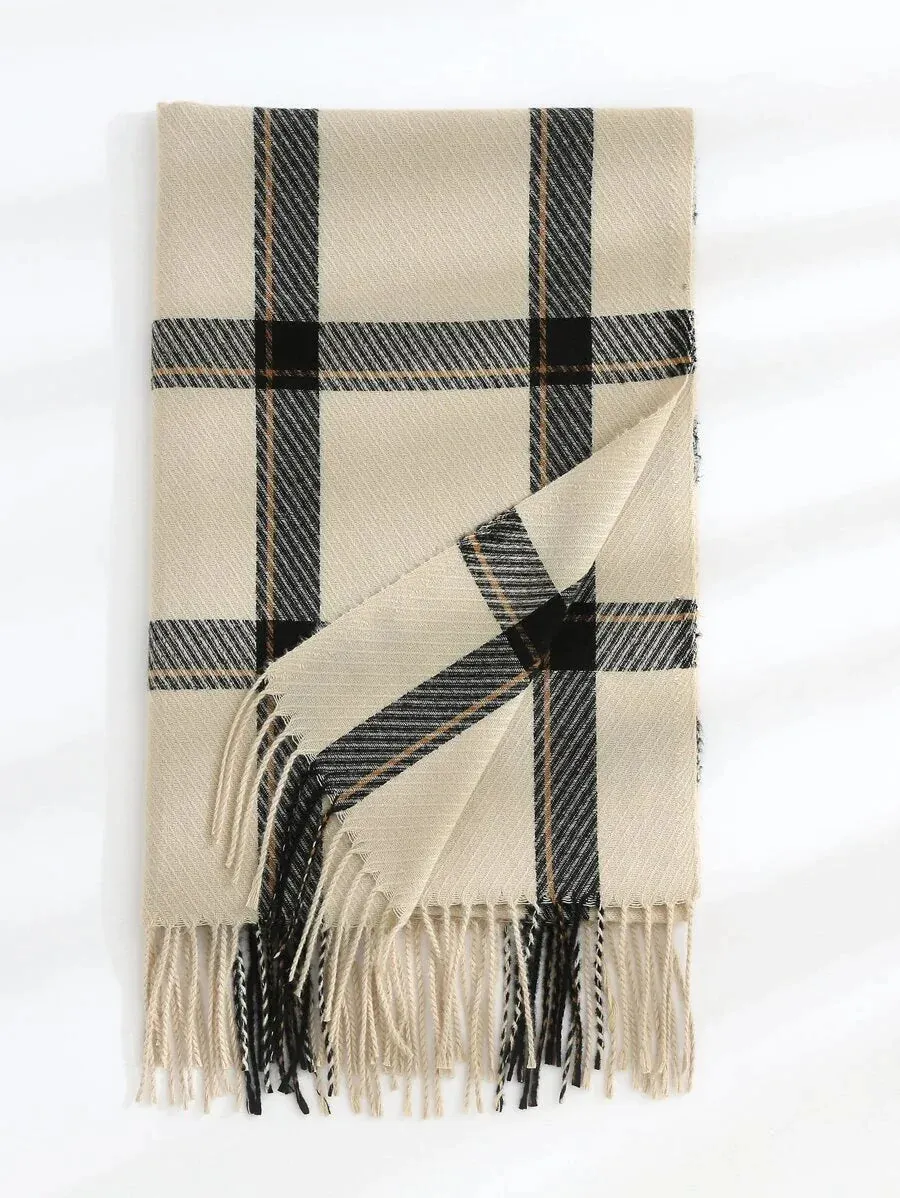 Plaid Pattern Scarf