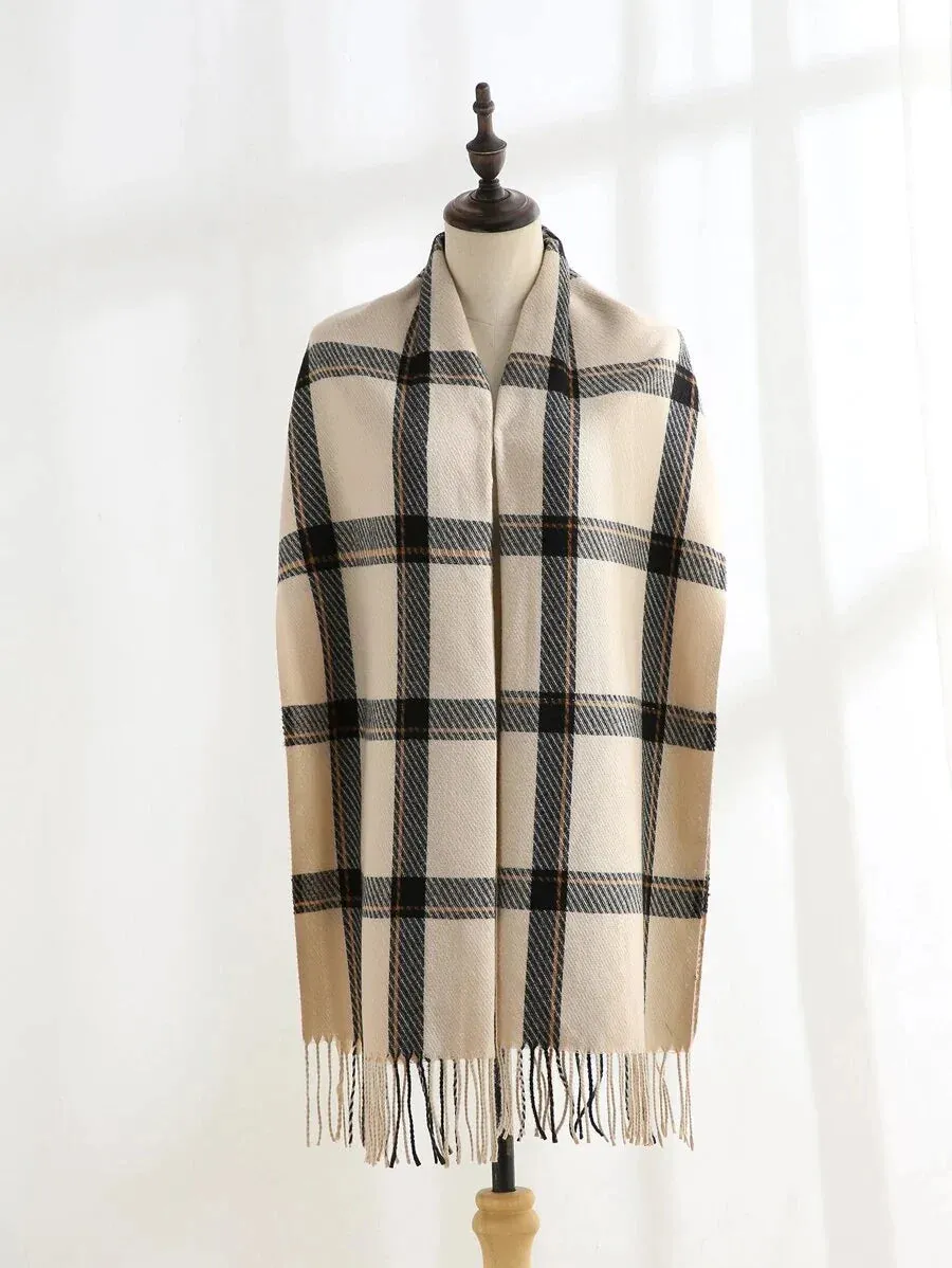Plaid Pattern Scarf