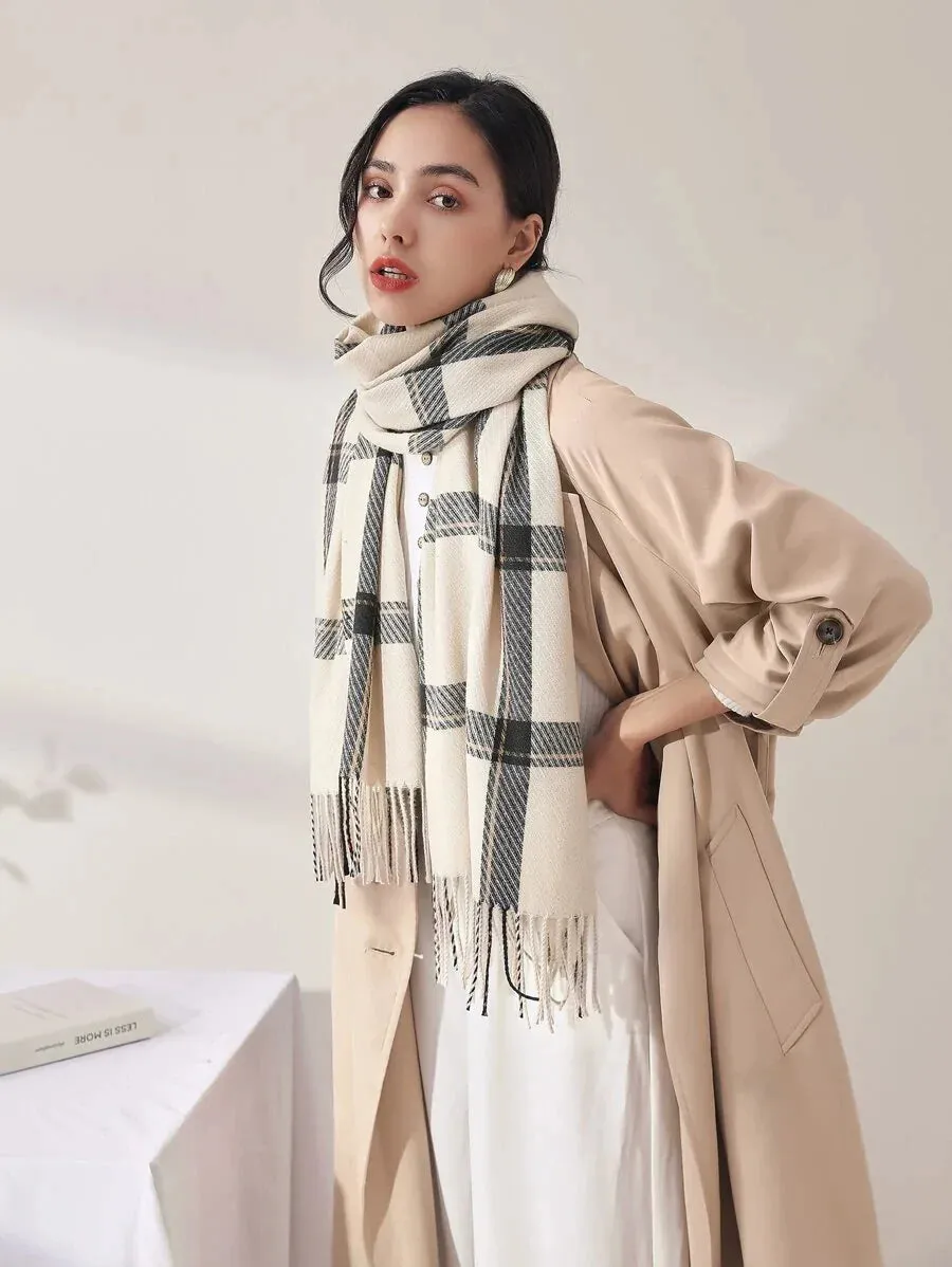 Plaid Pattern Scarf
