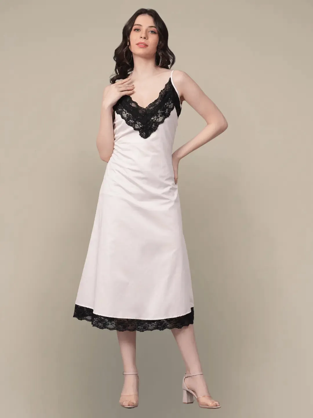Rose Water Low Back Slip Dress